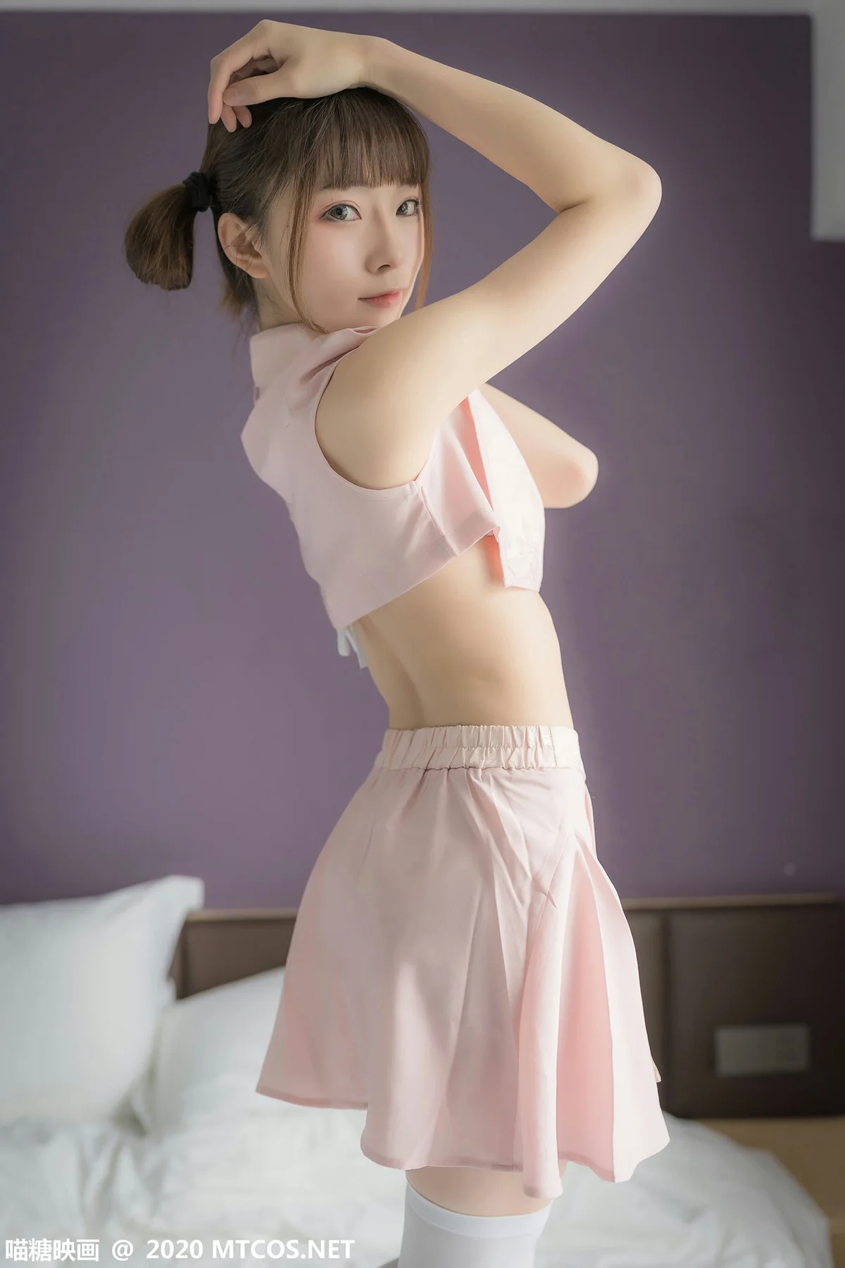 MTYH 喵糖映画 Vol.188  粉色团子 马尾少女 - 39