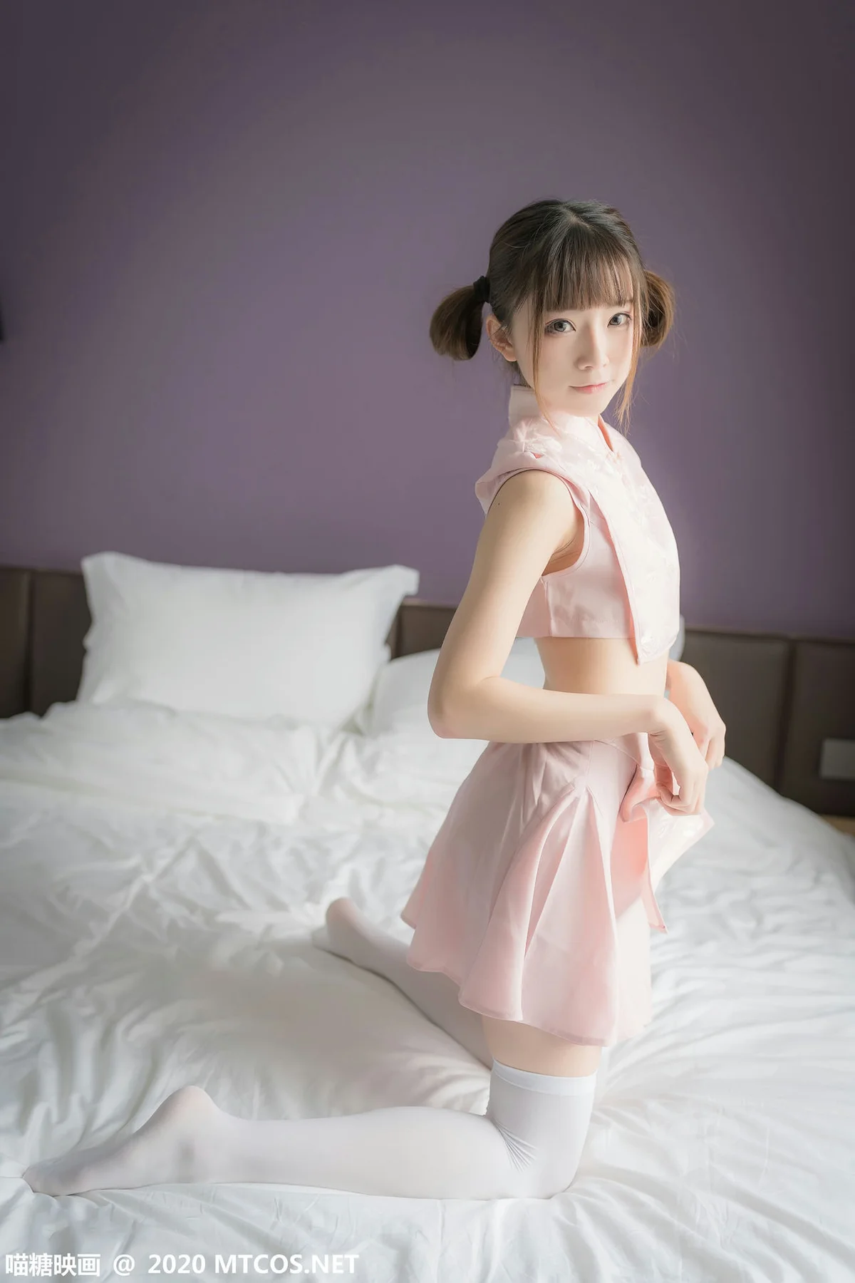 MTYH 喵糖映画 Vol.188  粉色团子 马尾少女 - 40
