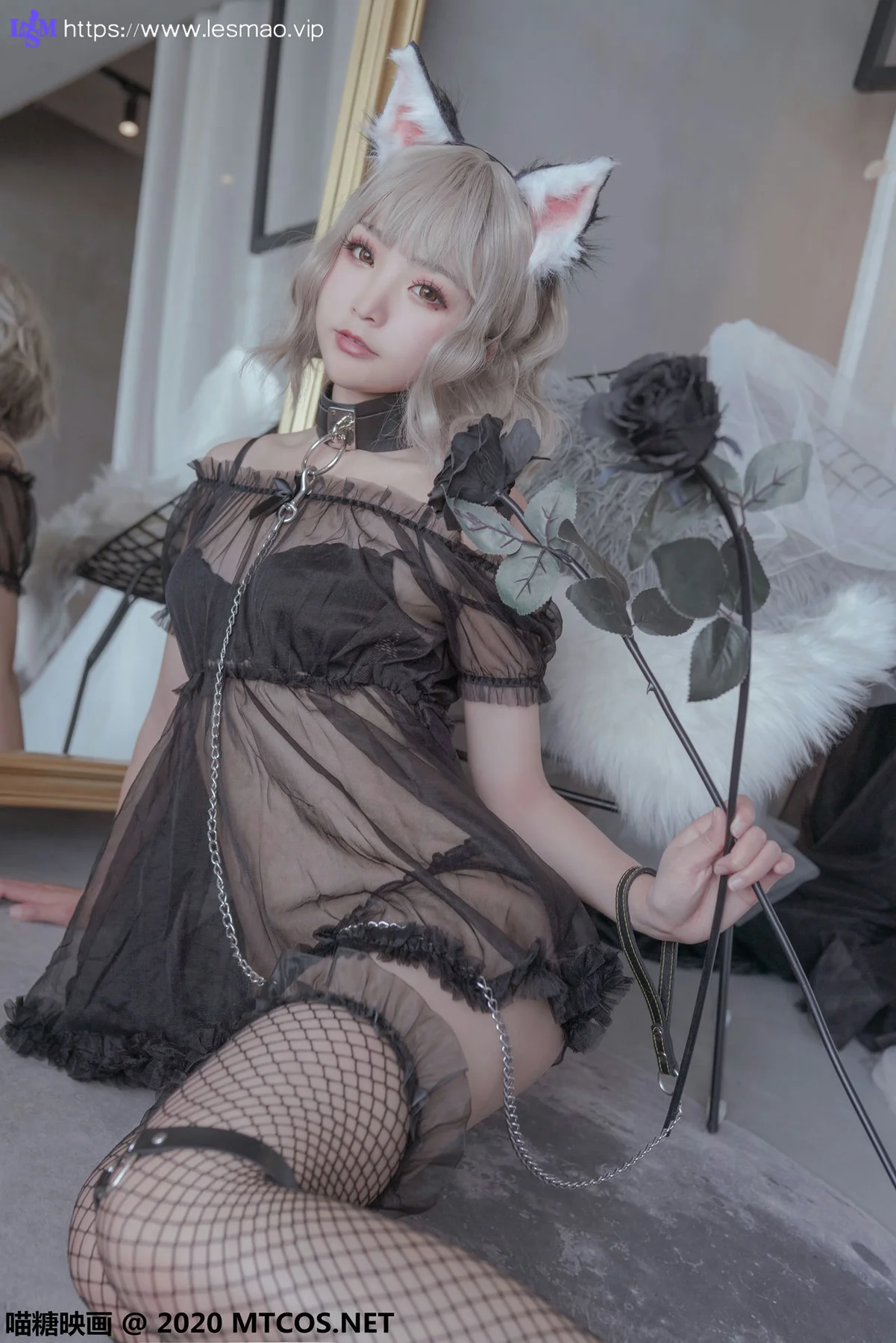 MTYH 喵糖映画 Vol.200  黑猫与白兔 - 10
