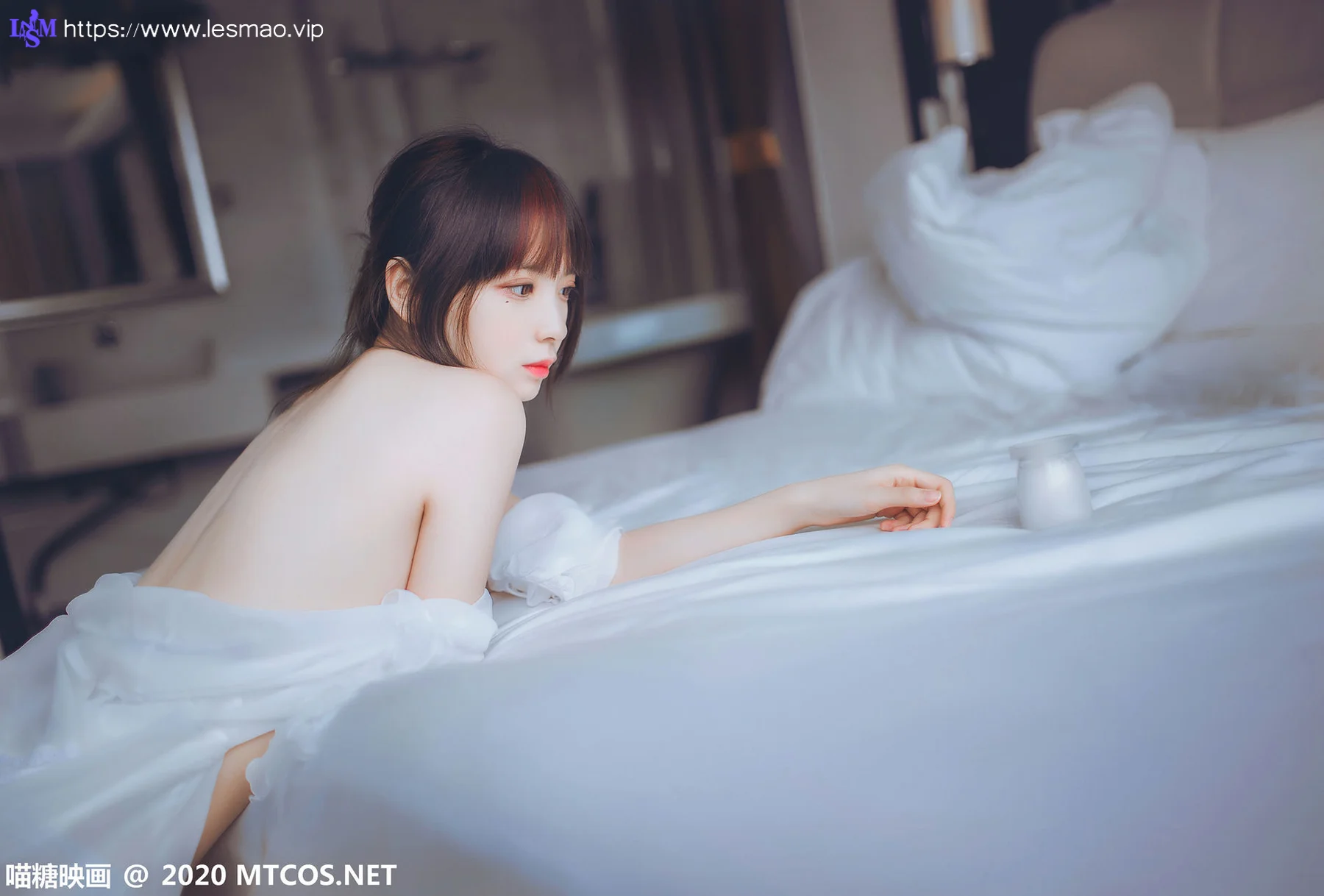 MTYH 喵糖映画 Vol.204  纯白睡裙 - 13