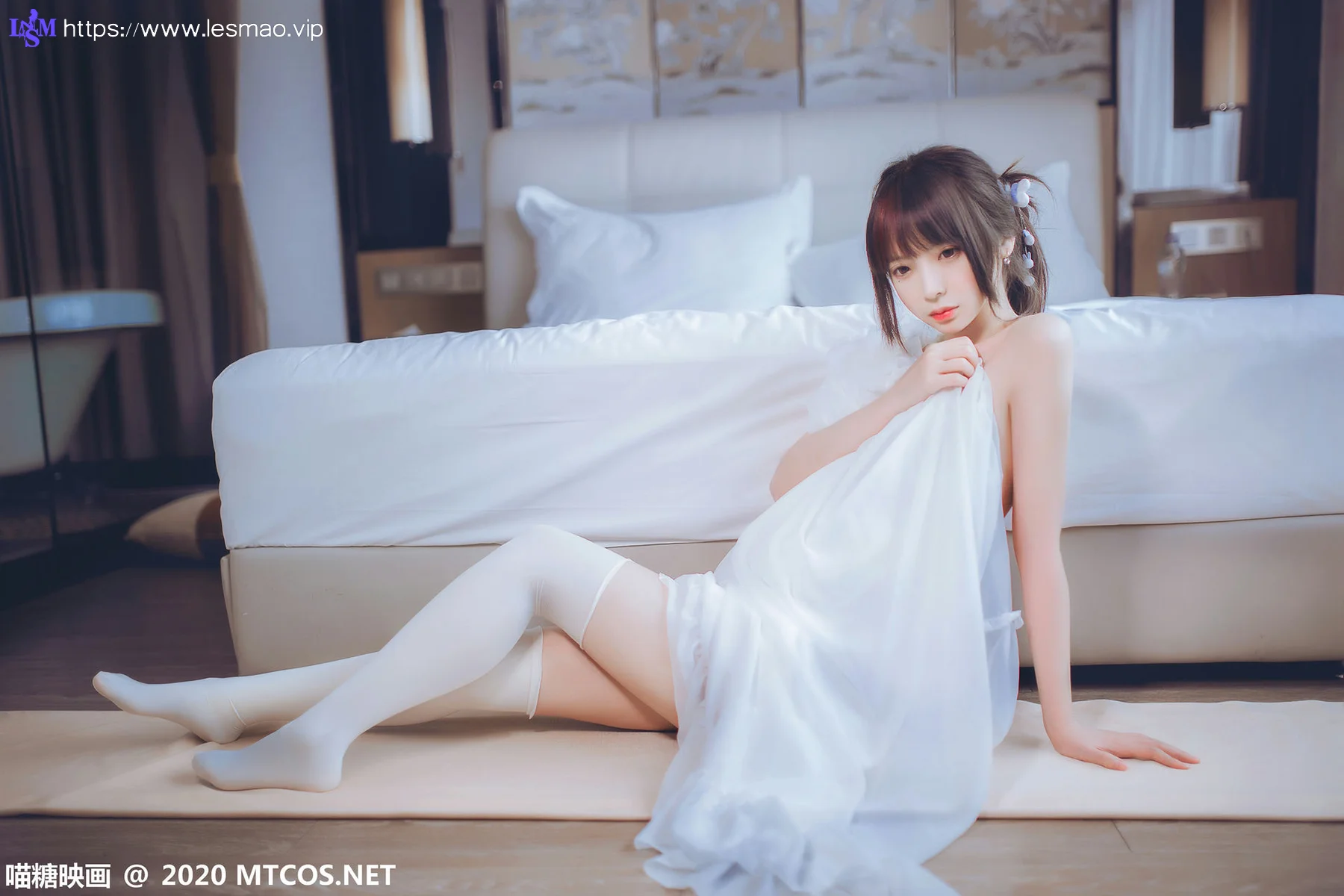 MTYH 喵糖映画 Vol.204  纯白睡裙 - 19