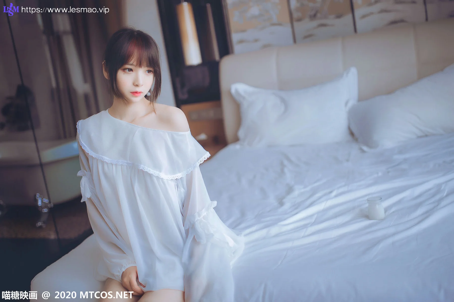 MTYH 喵糖映画 Vol.204  纯白睡裙 - 20