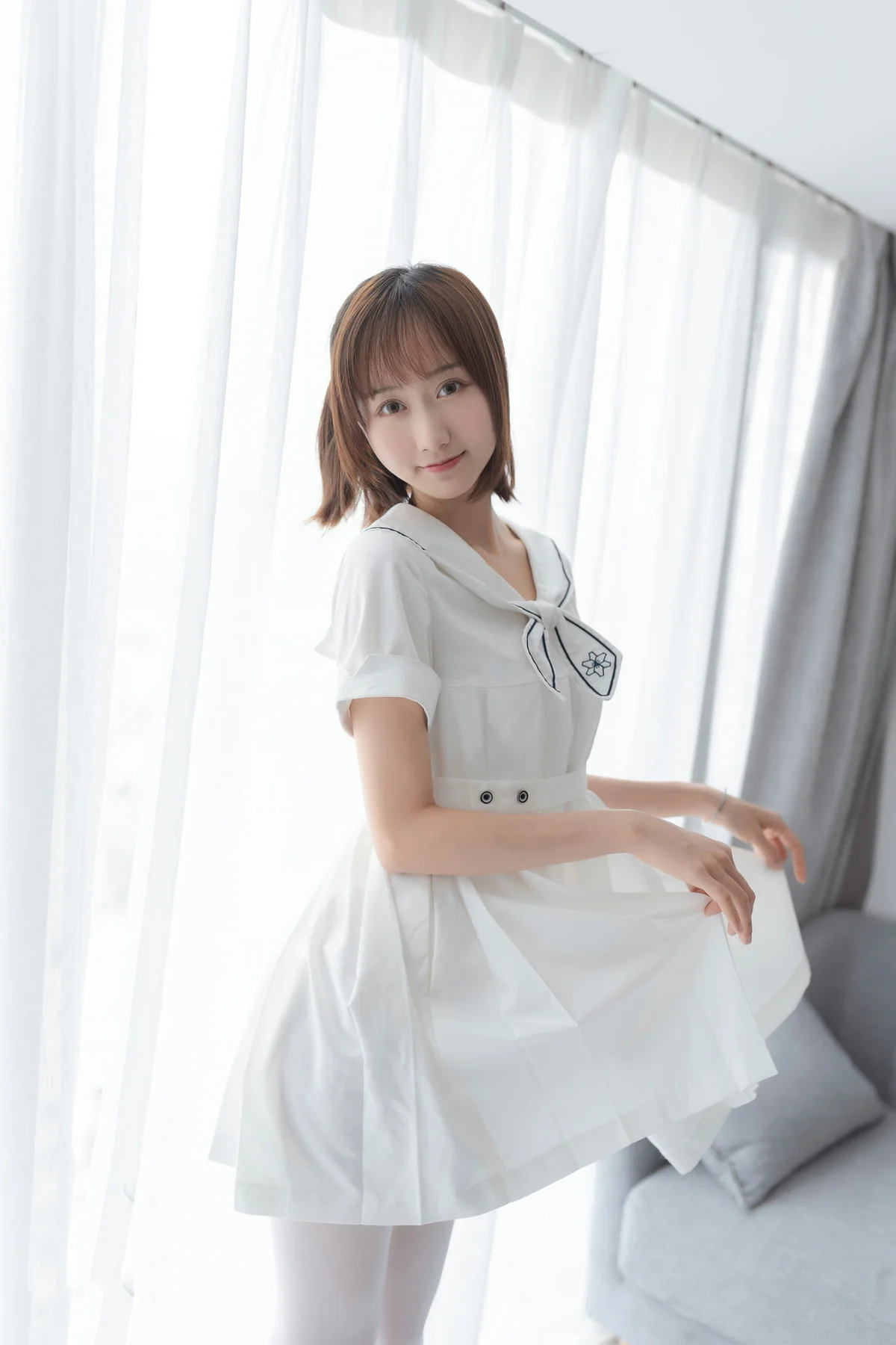 MTYH 喵糖映画 Vol.271  纯色白裙 - 33
