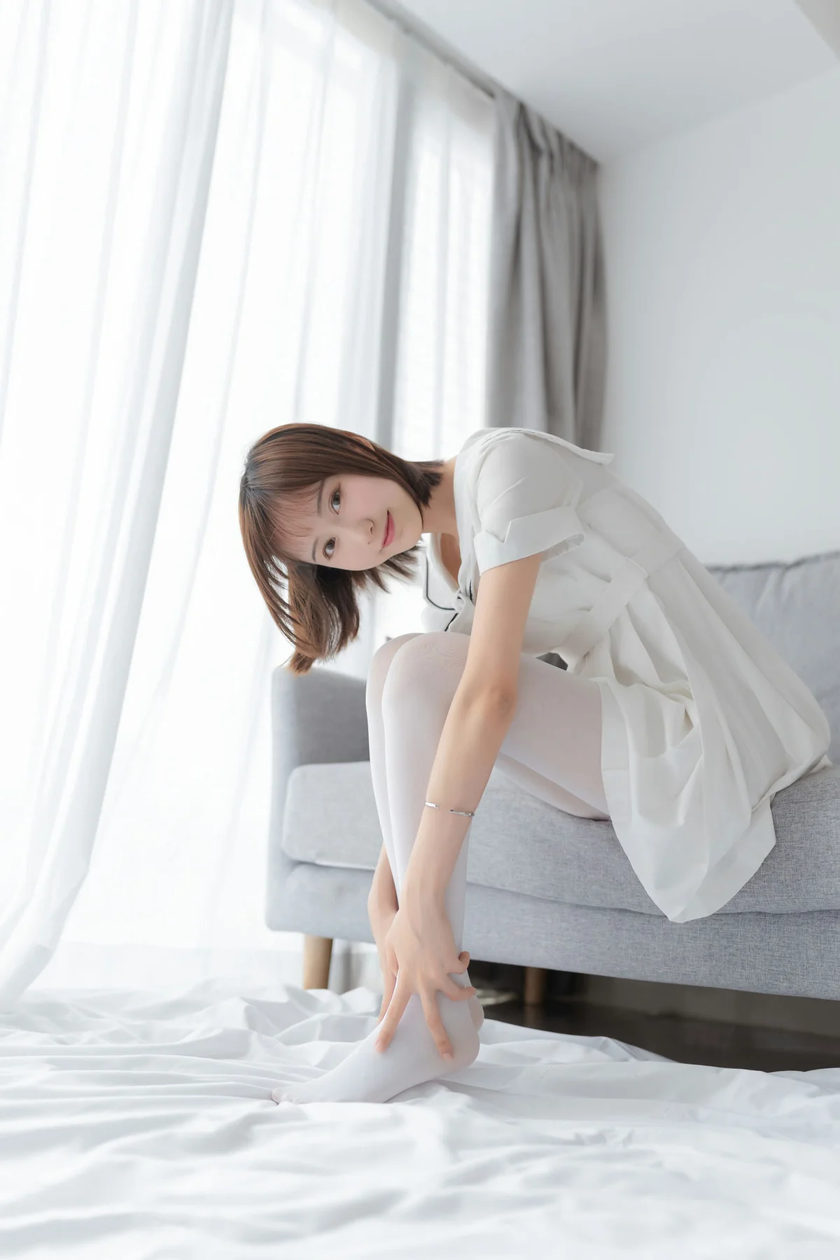 MTYH 喵糖映画 Vol.271  纯色白裙 - 36