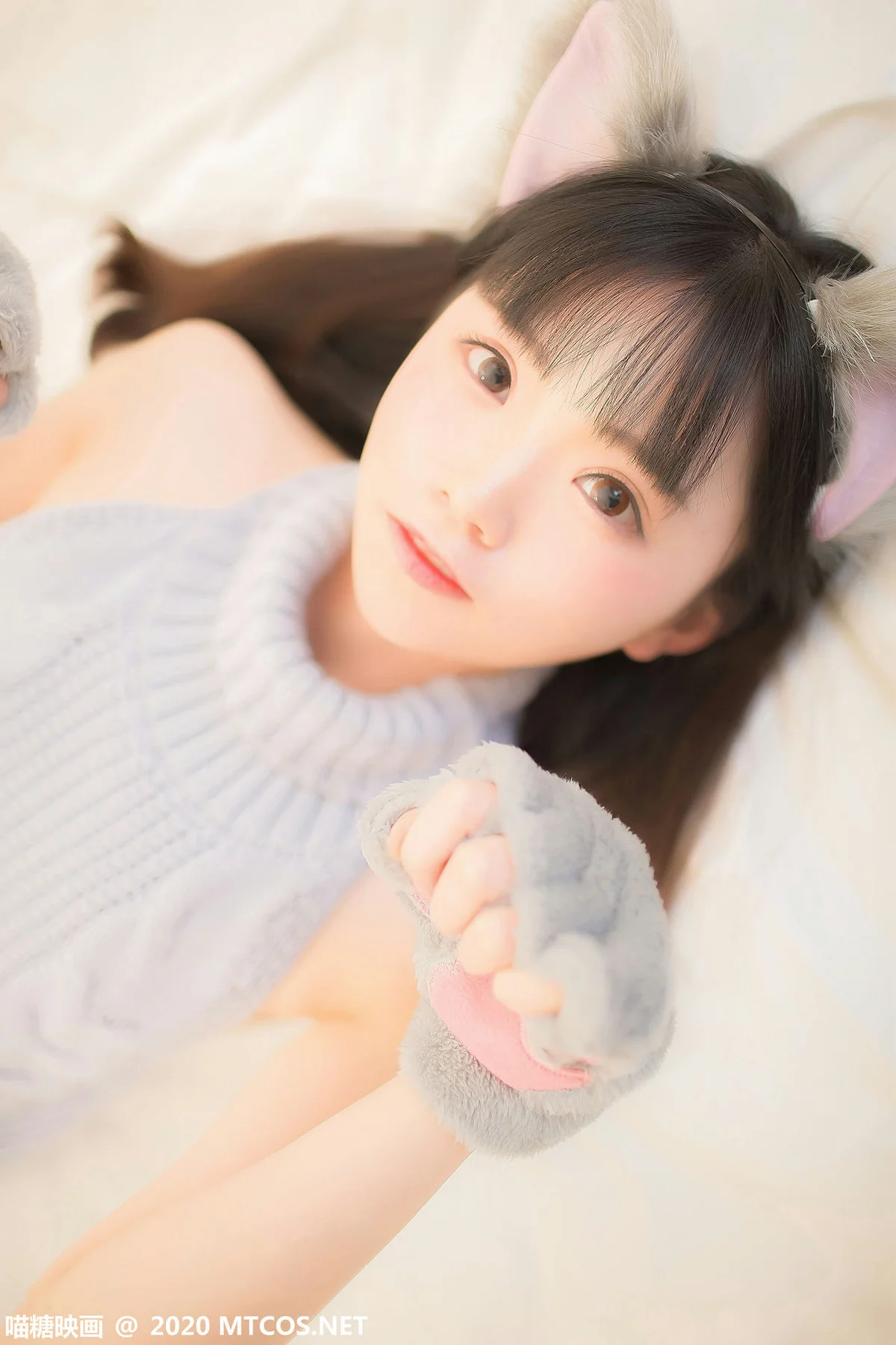 MTYH 喵糖映画 Vol.274  萌娘的蓝色毛衣 - 25