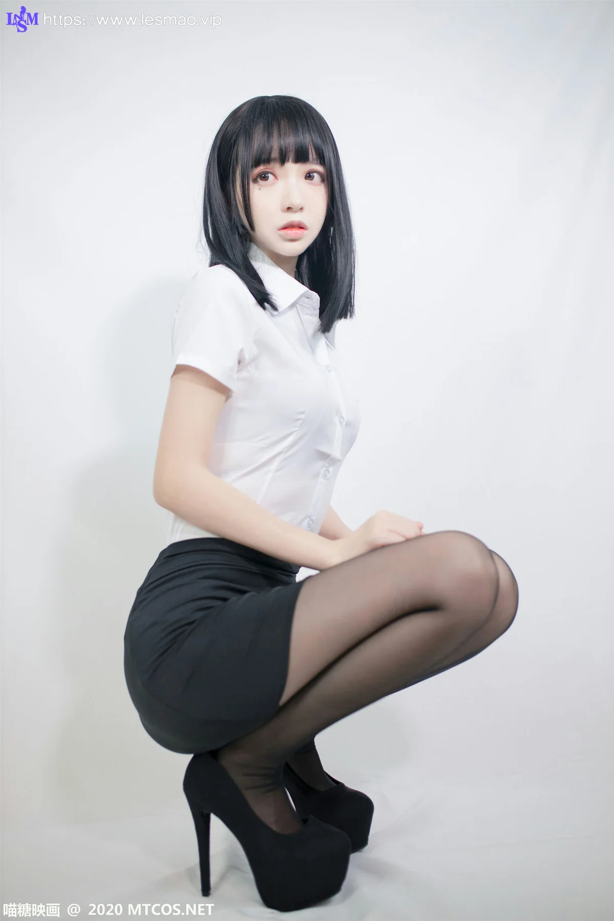 MTYH 喵糖映画 Vol.291  黑丝制服美女 - 1