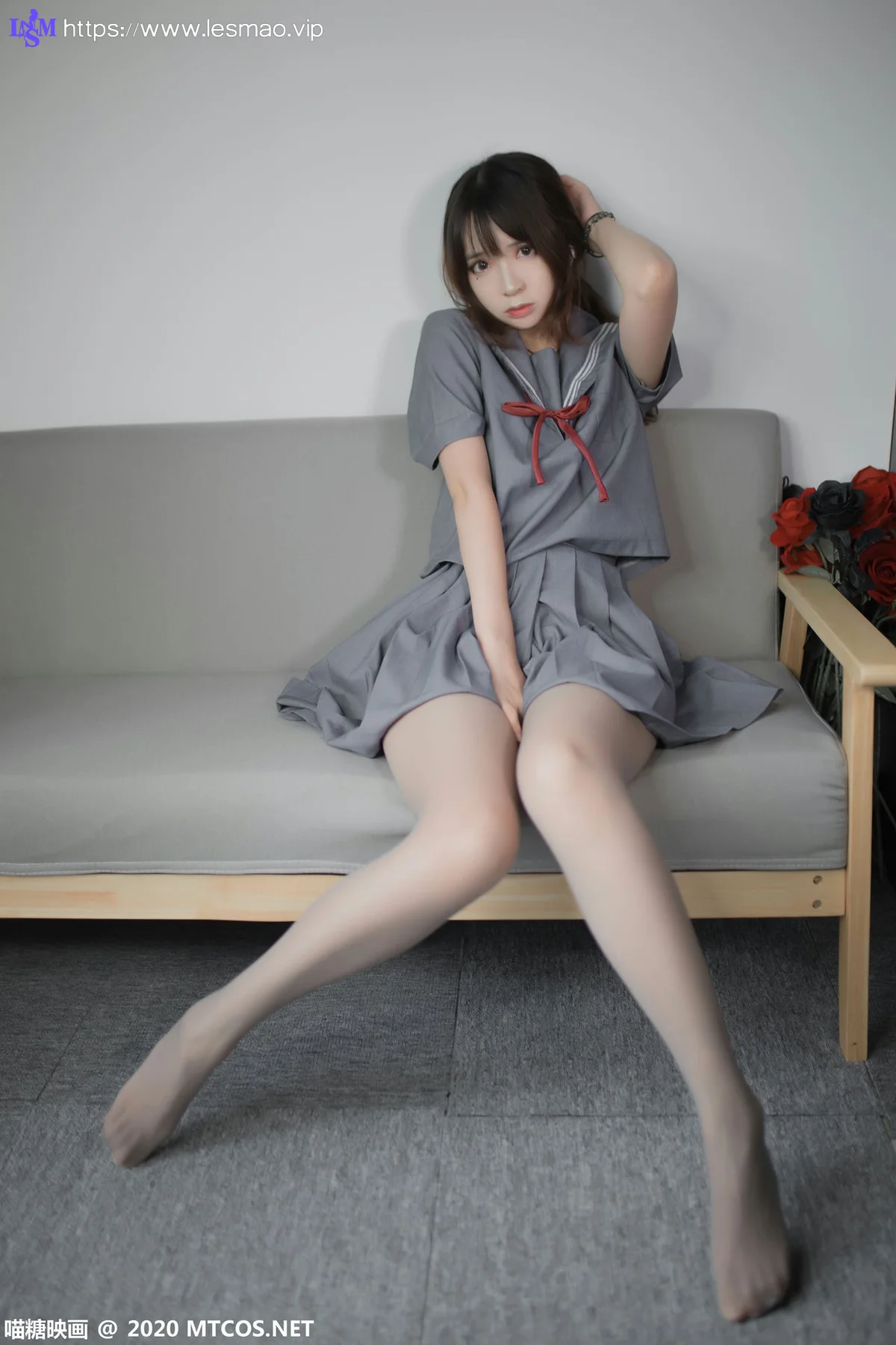 MTYH 喵糖映画 Vol.295  制服灰丝 - 13
