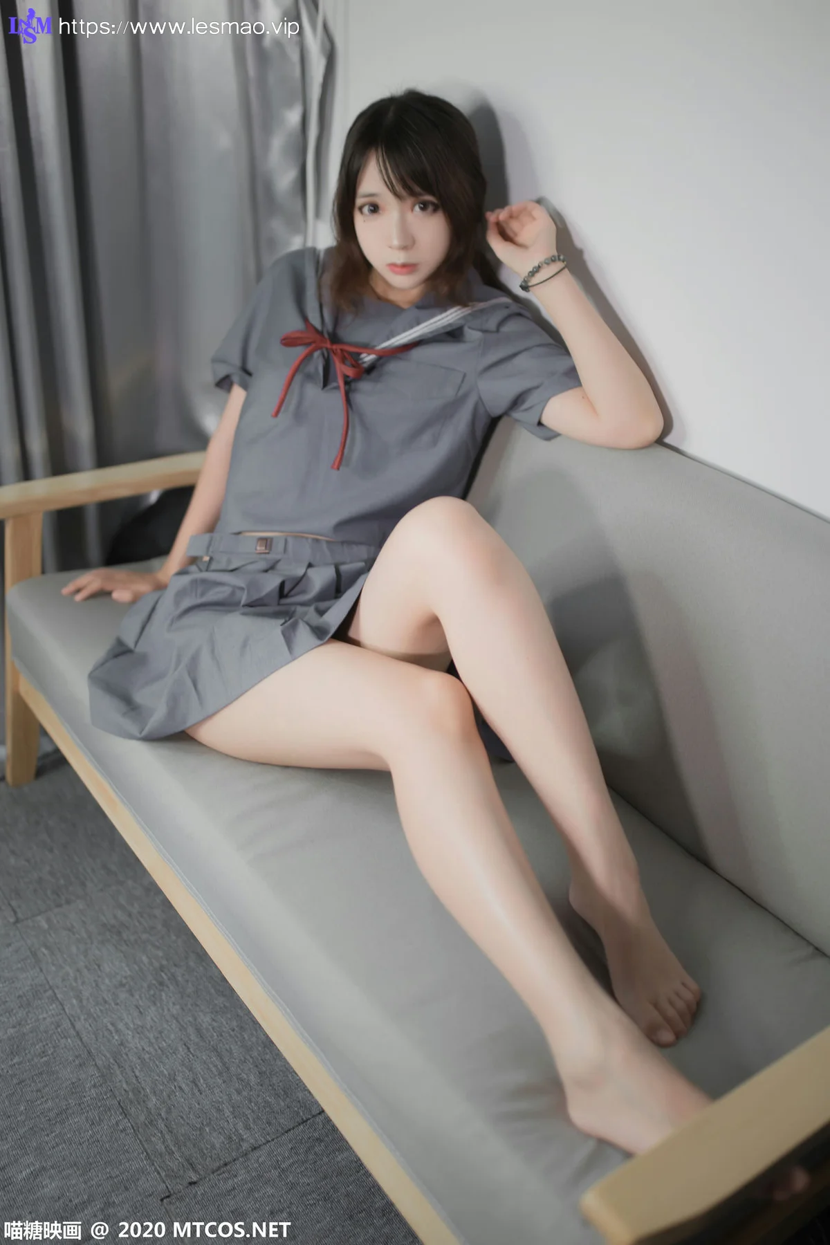 MTYH 喵糖映画 Vol.295  制服灰丝 - 23
