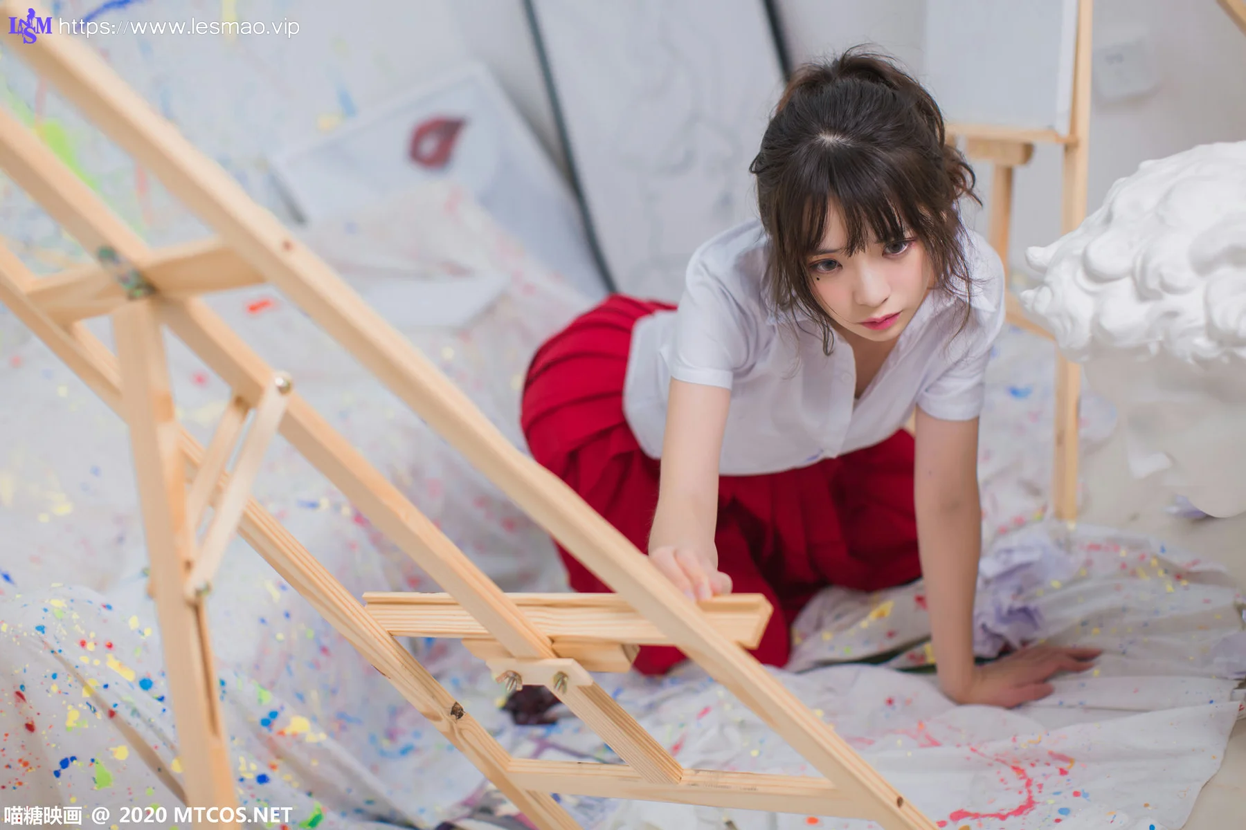 MTYH 喵糖映画 Vol.319  画室少女制服 - 15