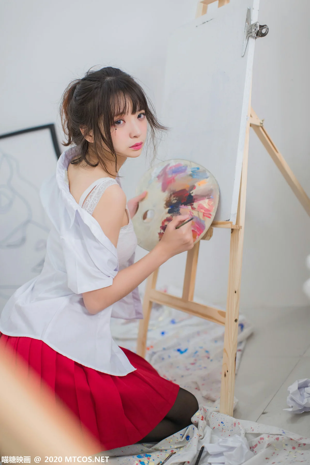 MTYH 喵糖映画 Vol.319  画室少女制服 - 21