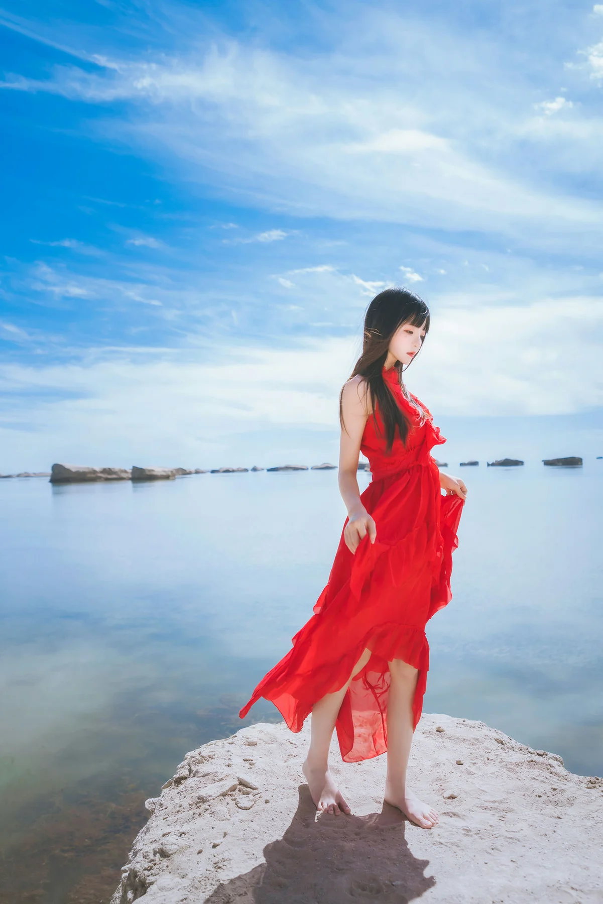 MTYH 喵糖映画 Vol.372 海边红裙 - 25