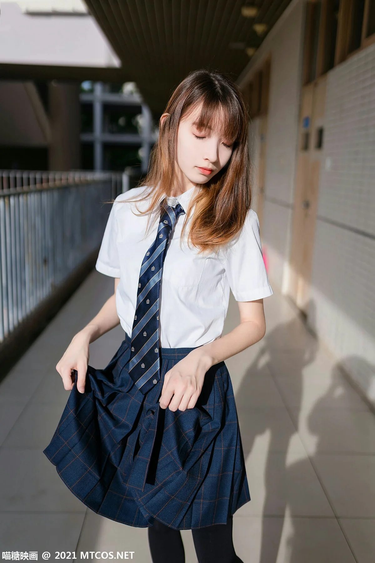 MTYH 喵糖映画 Vol.376 纤纤细腿jk制服 - 46