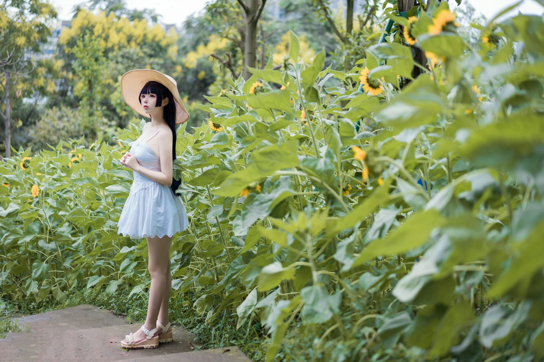 MTYH 喵糖映画 Vol.414 花园白裙 - 32