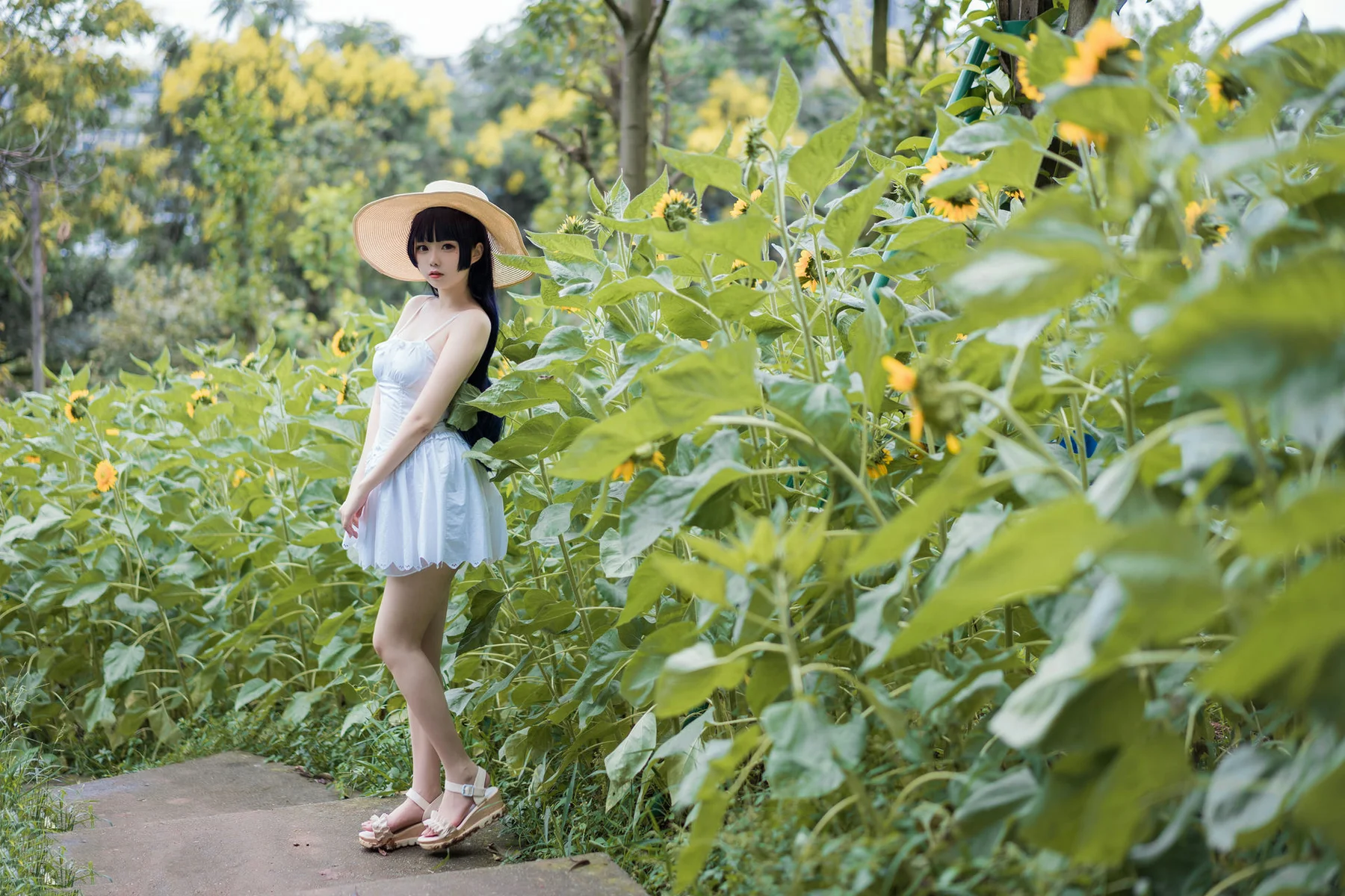 MTYH 喵糖映画 Vol.414 花园白裙 - 33