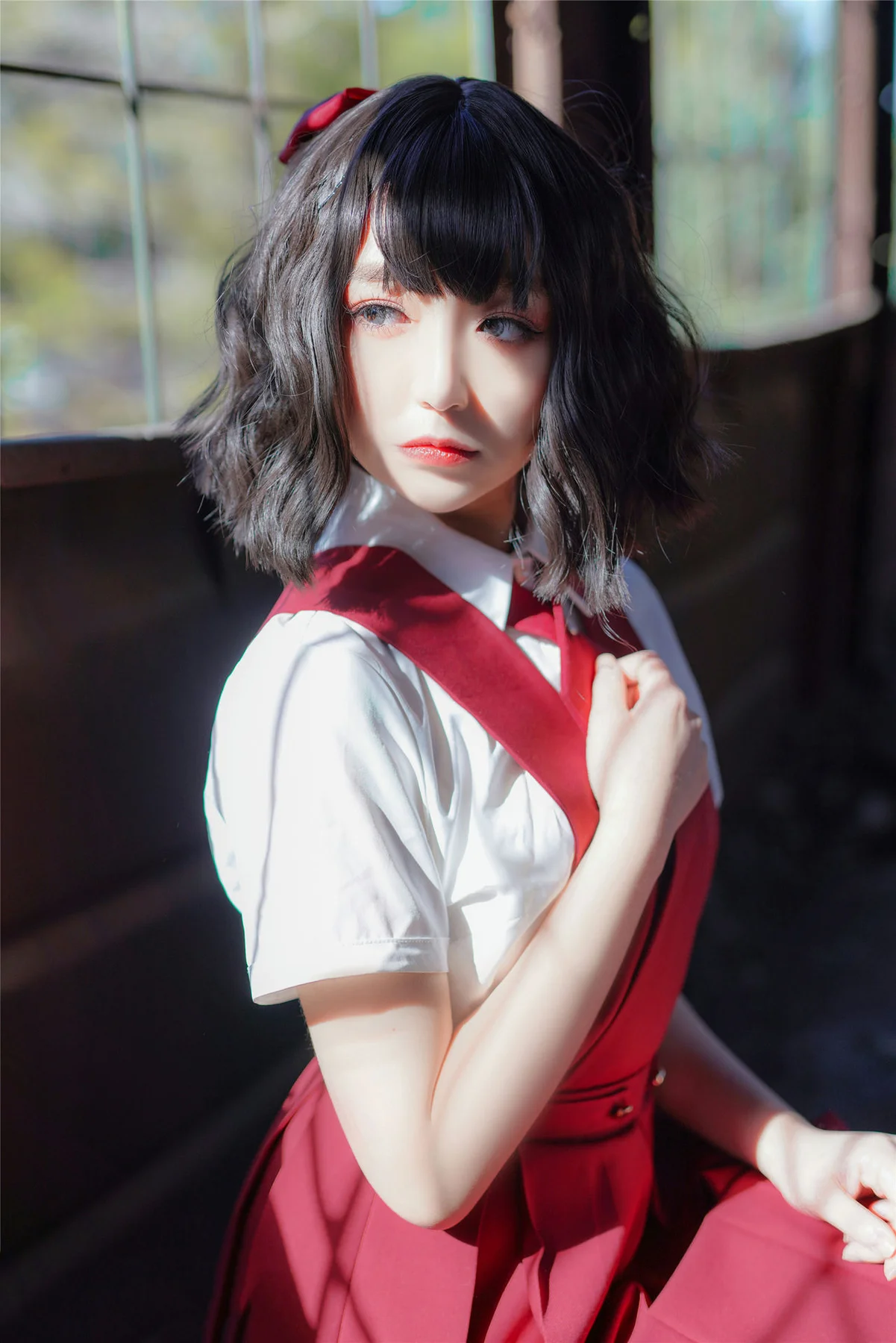 MTYH 喵糖映画 Vol.444 红色jk裙 - 22