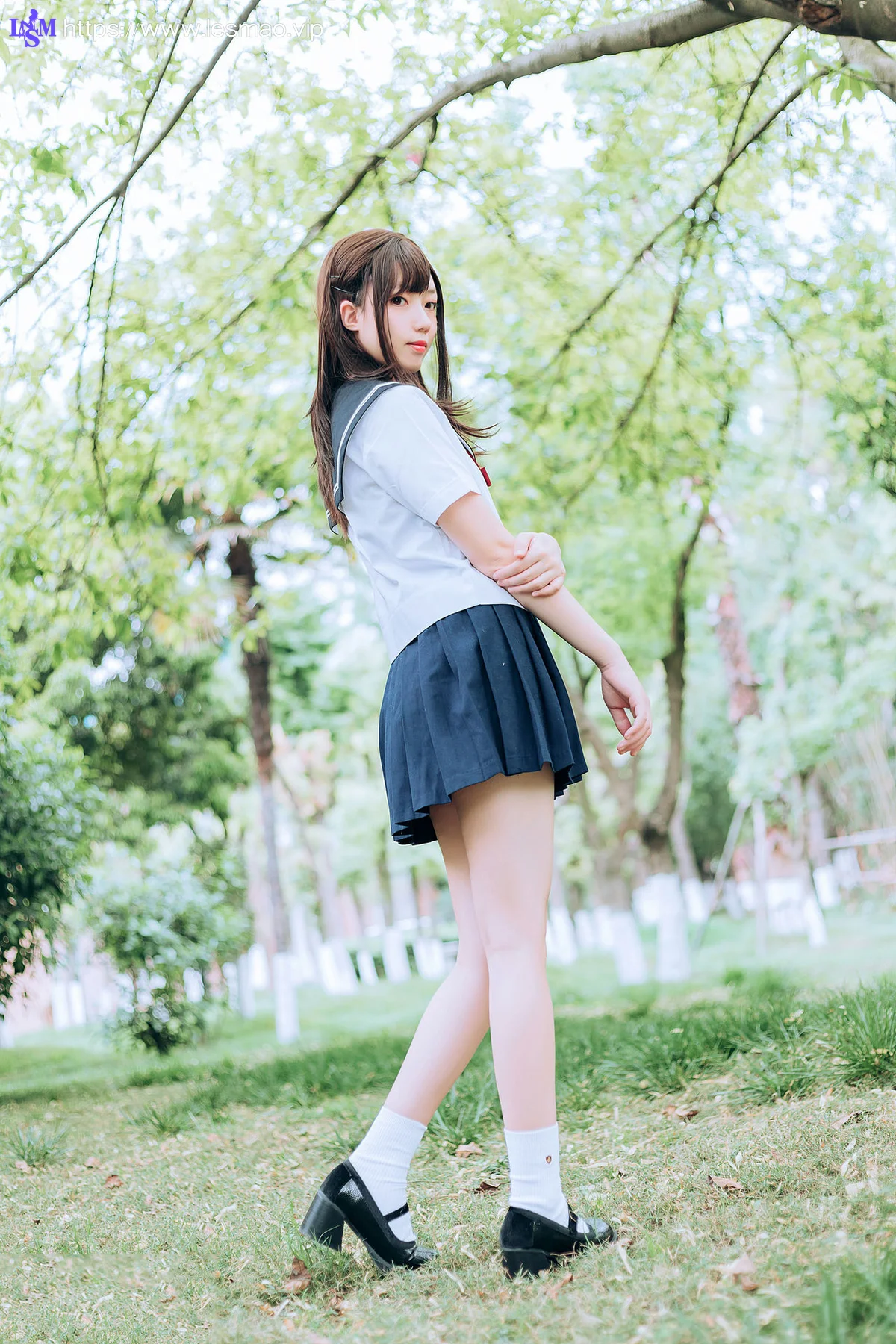 MTYH 喵糖映画 Vol.446 绿意jk制服 - 13