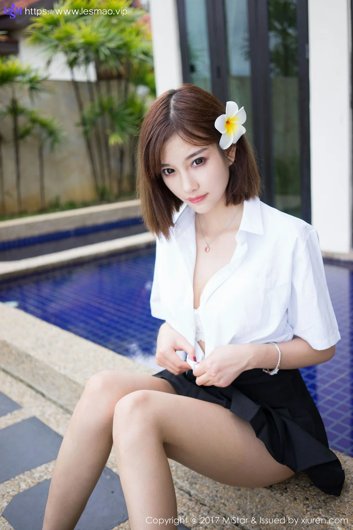 MiStar 魅妍社 Vol.159 Modo 杨晨晨sugar 学生制服短发美女 - 12