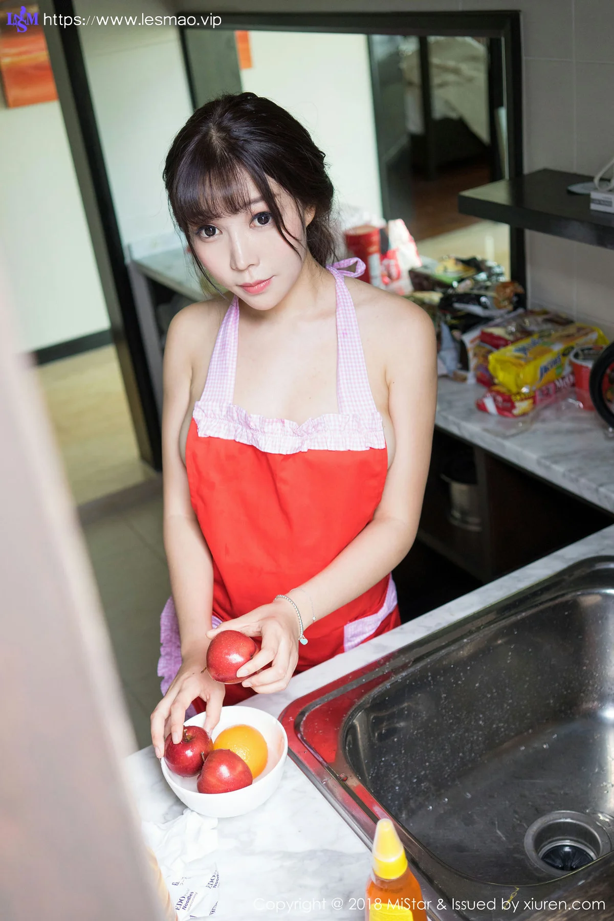 MiStar 魅妍社 Vol.236 芝芝Booty 吃货厨娘 - 17