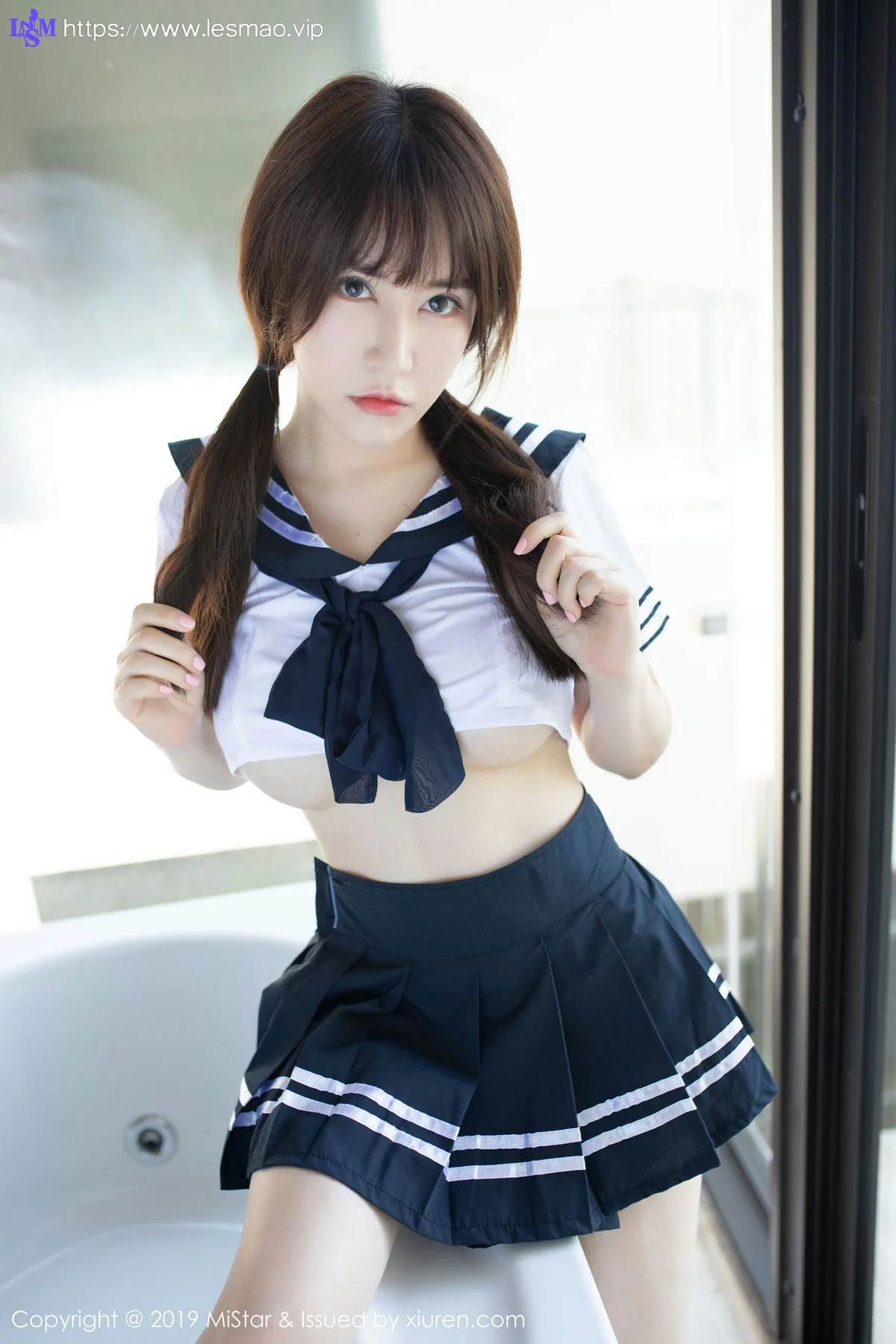 MiStar 魅妍社 Vol.317 新人模特 夏希子 首套写真马尾少女 - 12