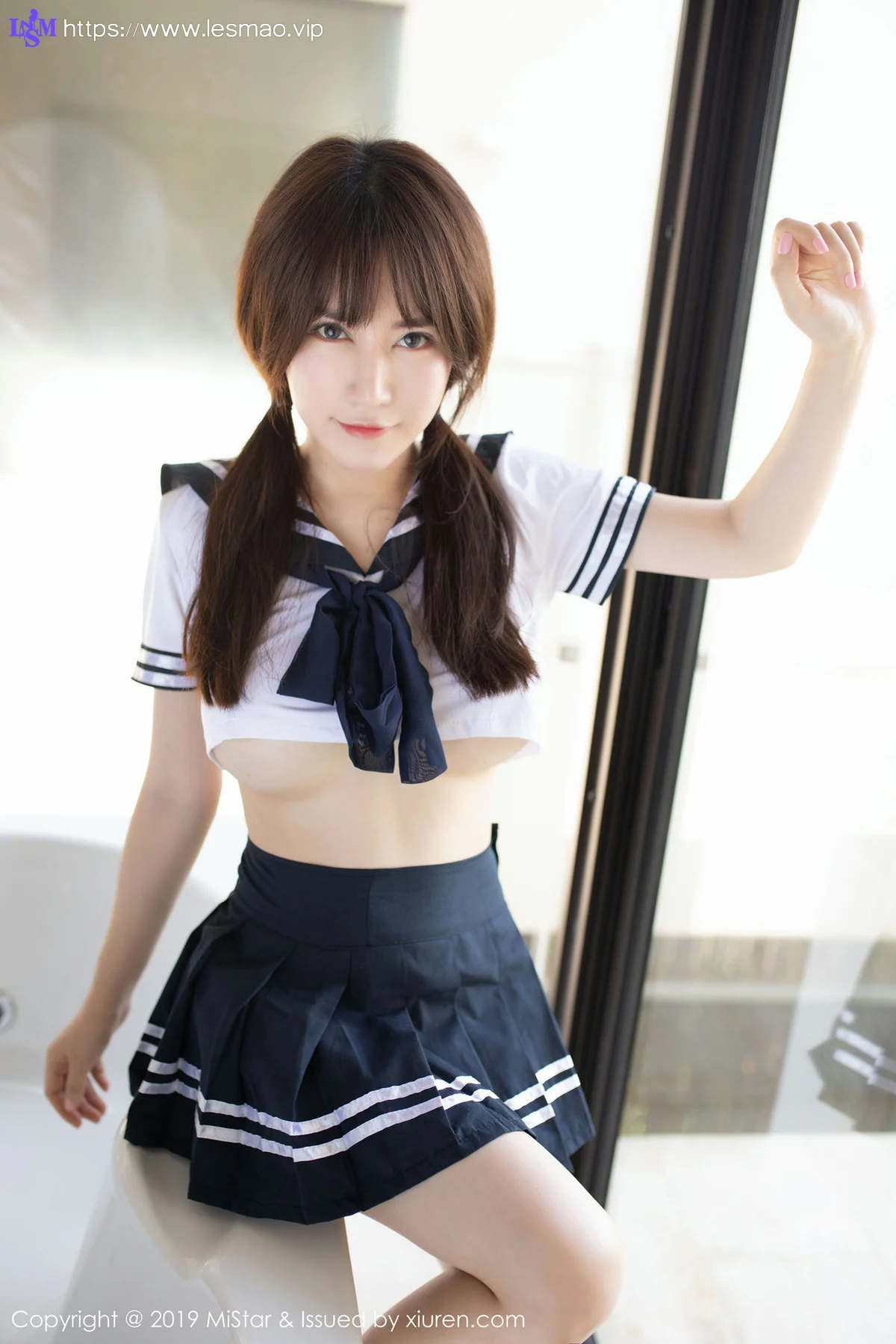 MiStar 魅妍社 Vol.317 新人模特 夏希子 首套写真马尾少女 - 18