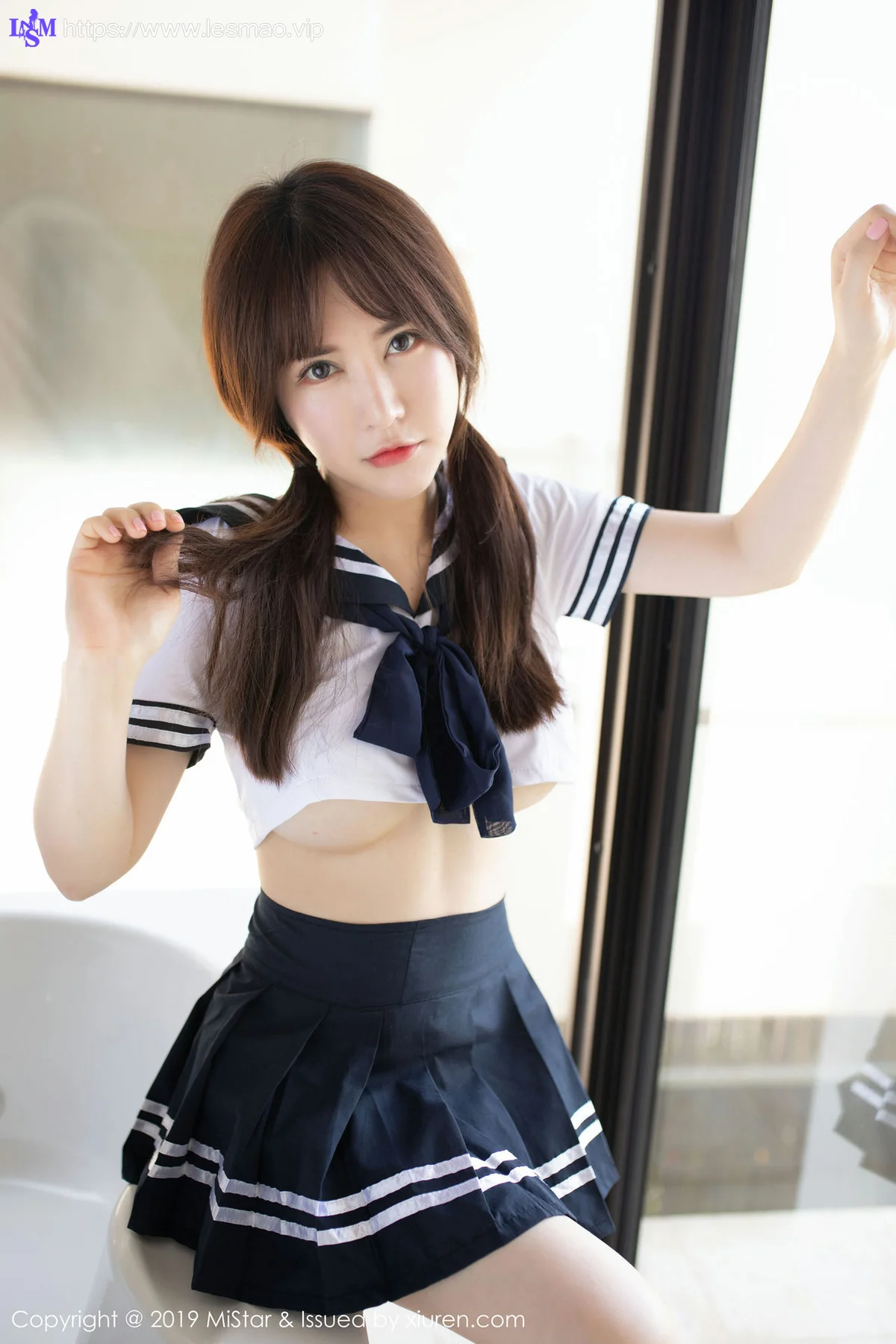 MiStar 魅妍社 Vol.317 新人模特 夏希子 首套写真马尾少女 - 19