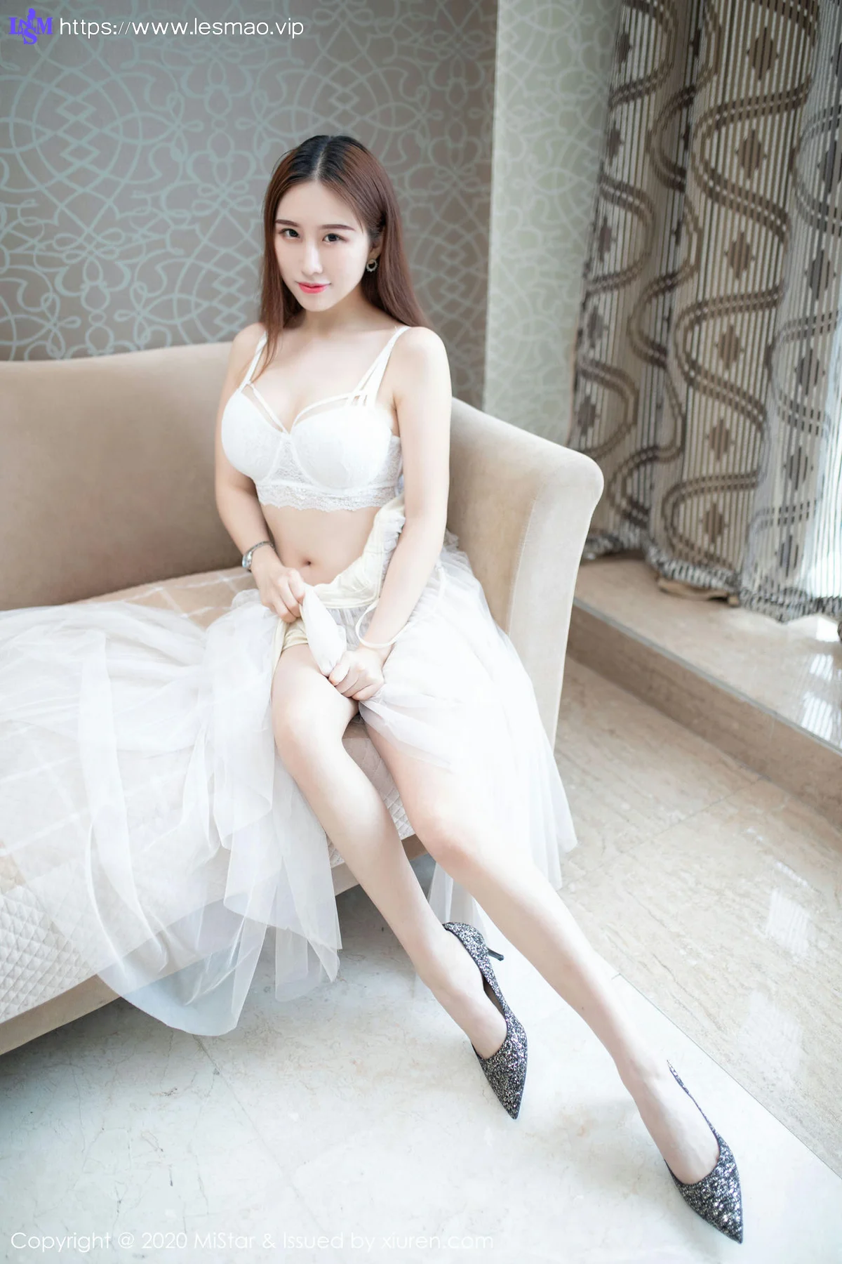 MiStar 魅妍社 Vol.323 薄纱吊裙 月音瞳 性感写真 - 8
