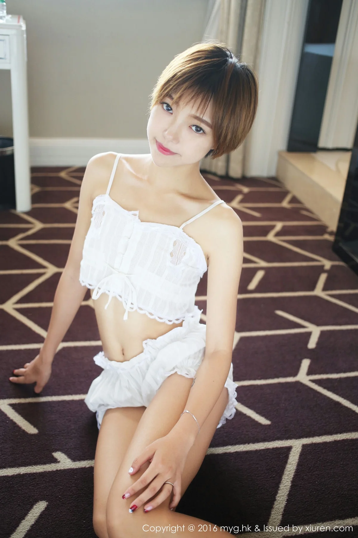 MyGirl 美媛馆 Vol.222 Modo 冯木木 性感玉背短发美女 - 27