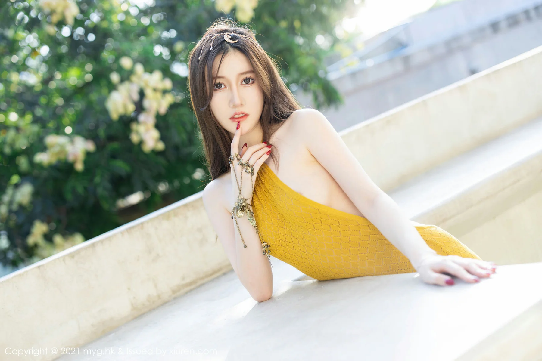 MyGirl 美媛馆 Vol.605 浪漫长裙新人模特 美桃酱 长三角旅拍111 - 44