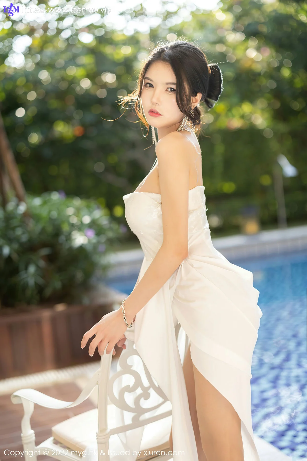 MyGirl 美媛馆 Vol.625 户外泳池 媛媛酱belle 新人模特珠三角旅拍11 - 19
