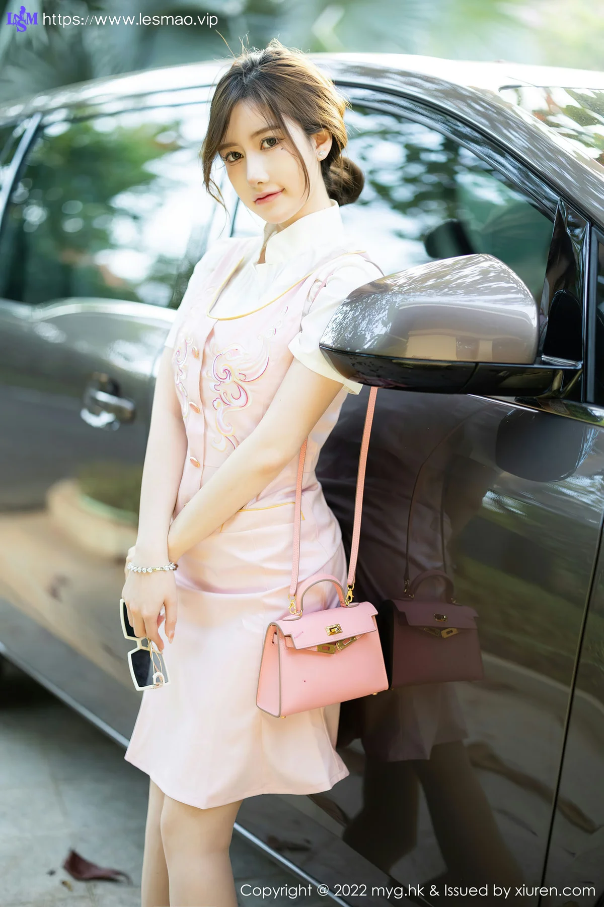MyGirl 美媛馆 Vol.626 粉色连衣短裙 美桃酱 珠三角旅拍 - 5