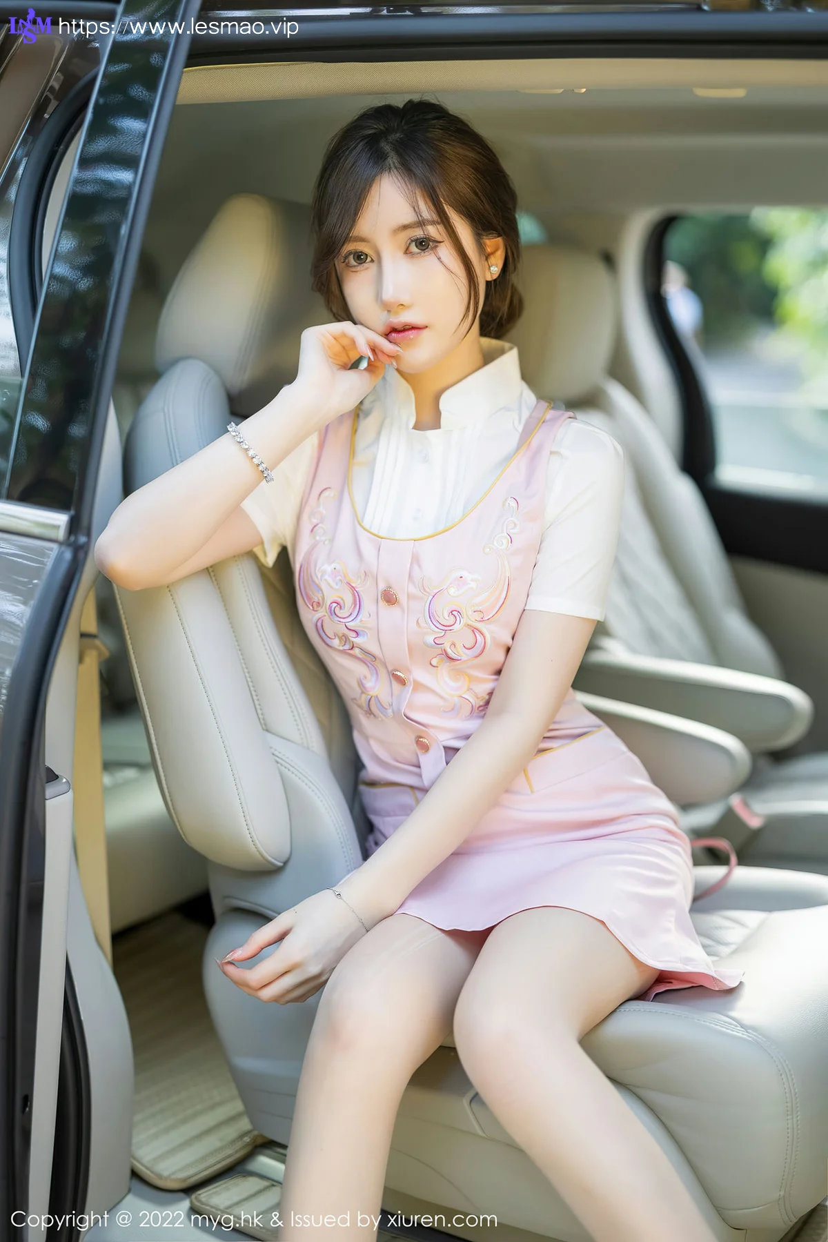 MyGirl 美媛馆 Vol.626 粉色连衣短裙 美桃酱 珠三角旅拍 - 24