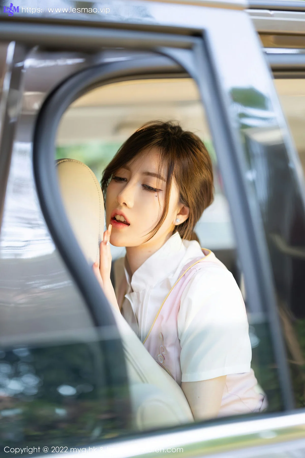 MyGirl 美媛馆 Vol.626 粉色连衣短裙 美桃酱 珠三角旅拍 - 28