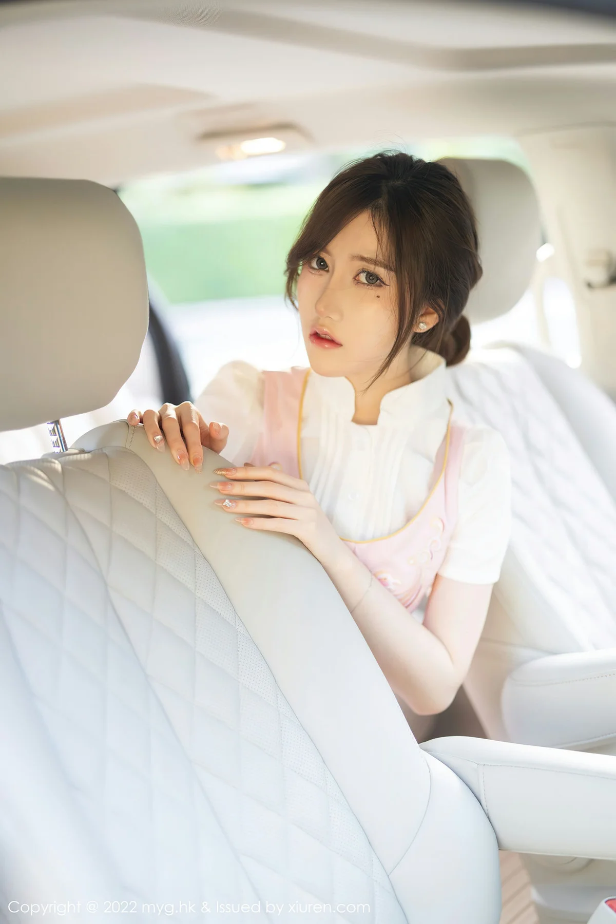MyGirl 美媛馆 Vol.626 粉色连衣短裙 美桃酱 珠三角旅拍 - 36