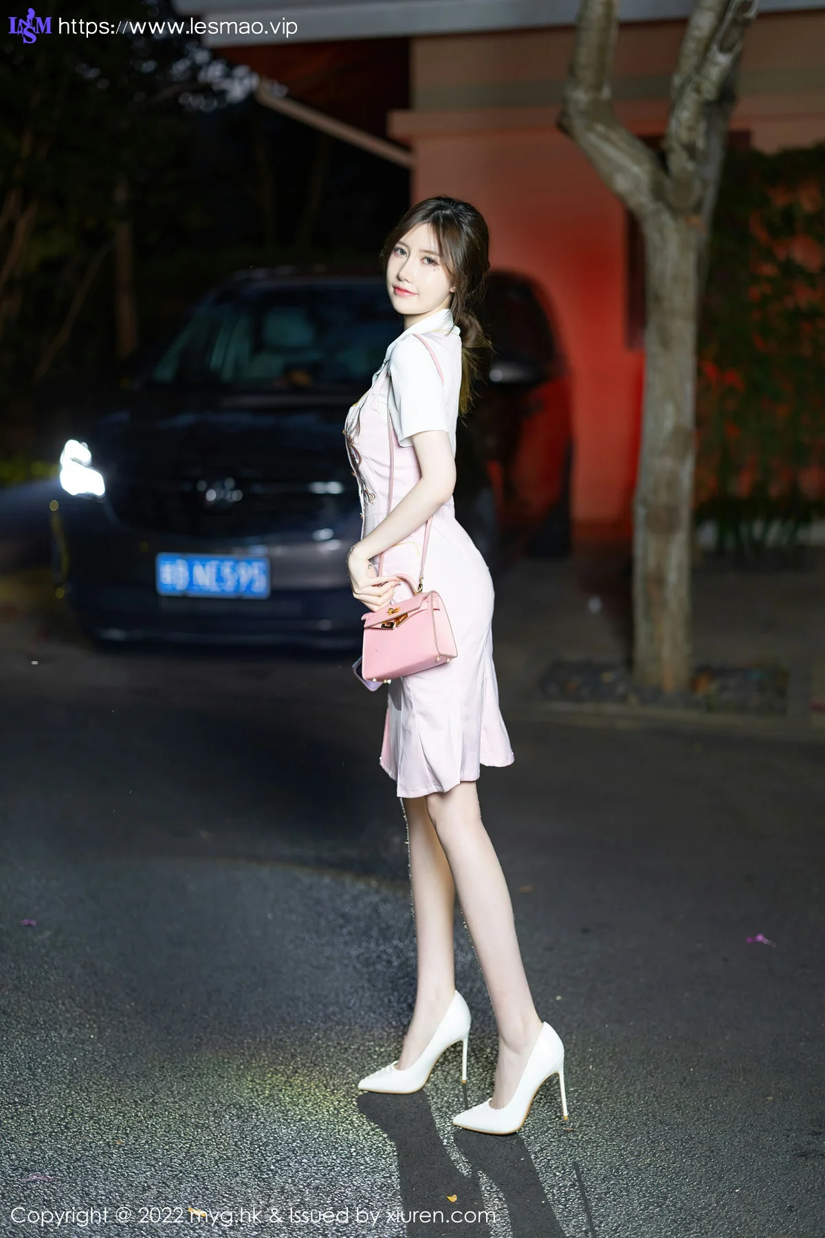 MyGirl 美媛馆 Vol.626 粉色连衣短裙 美桃酱 珠三角旅拍 - 112
