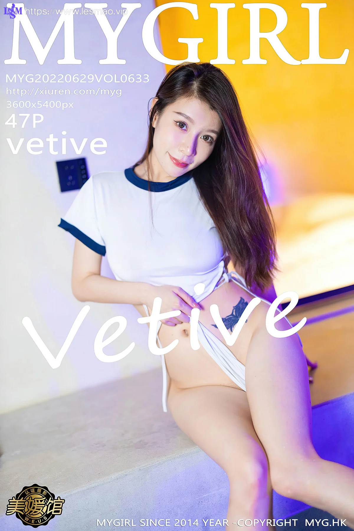 MyGirl 美媛馆 Vol.633 大浴缸场景拍摄 vetive 性感写真 - 48