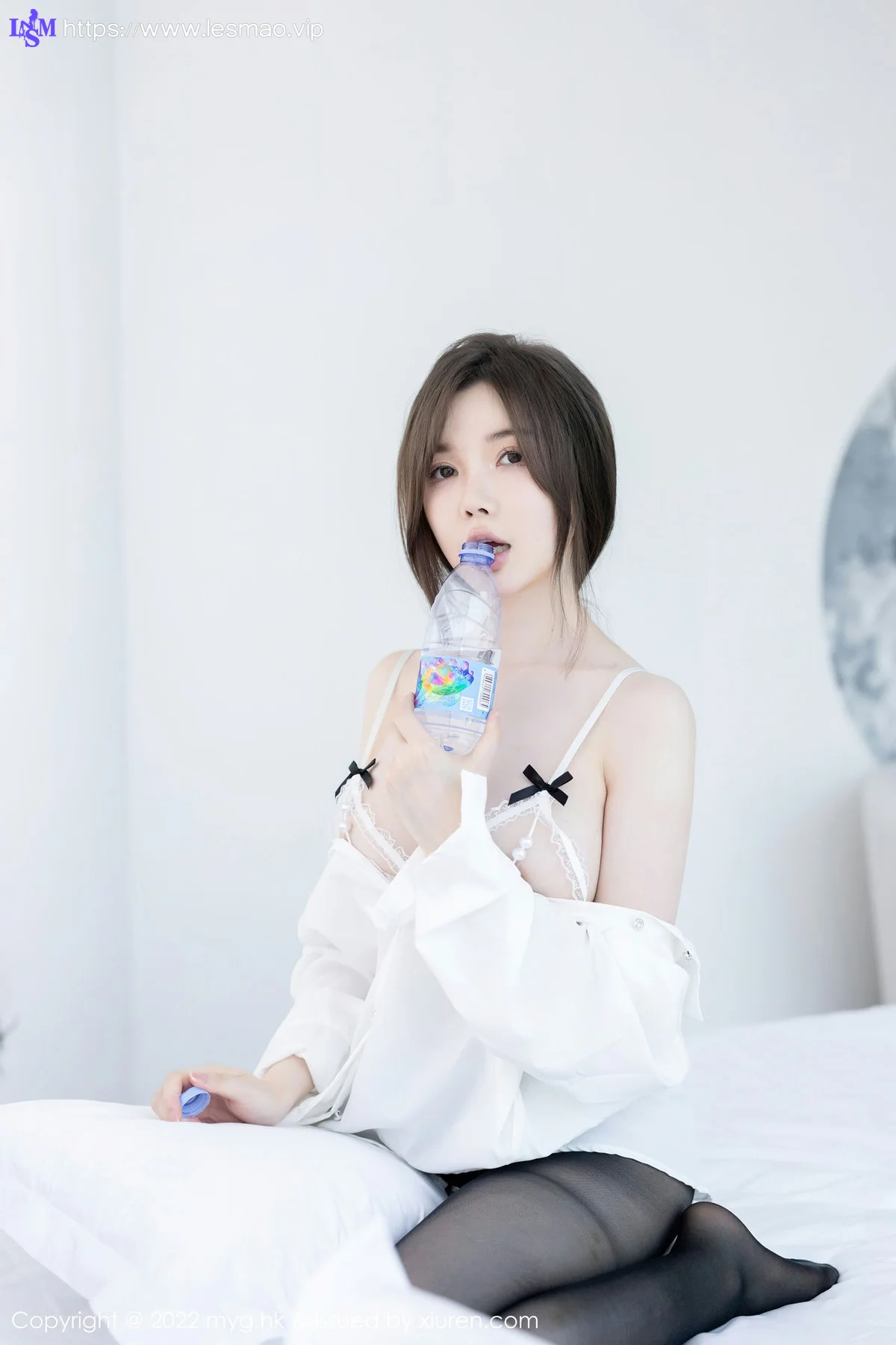 MyGirl 美媛馆 Vol.641  糯美子MINIbabe 白色蕾丝内衣桂林心愿旅拍 - 10