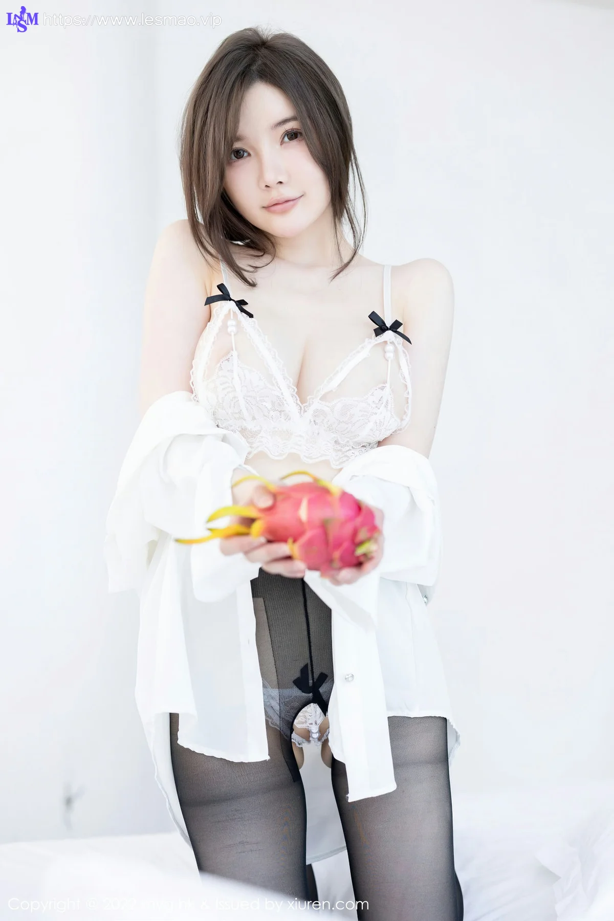 MyGirl 美媛馆 Vol.641  糯美子MINIbabe 白色蕾丝内衣桂林心愿旅拍 - 23
