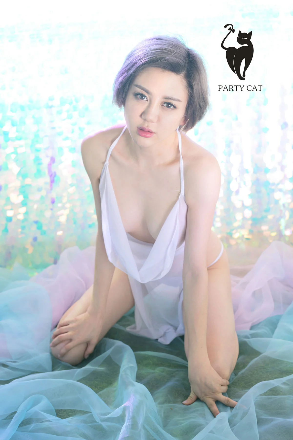 PartyCat 轰趴猫 No.023 Modo 白裙内衣私房 - 5
