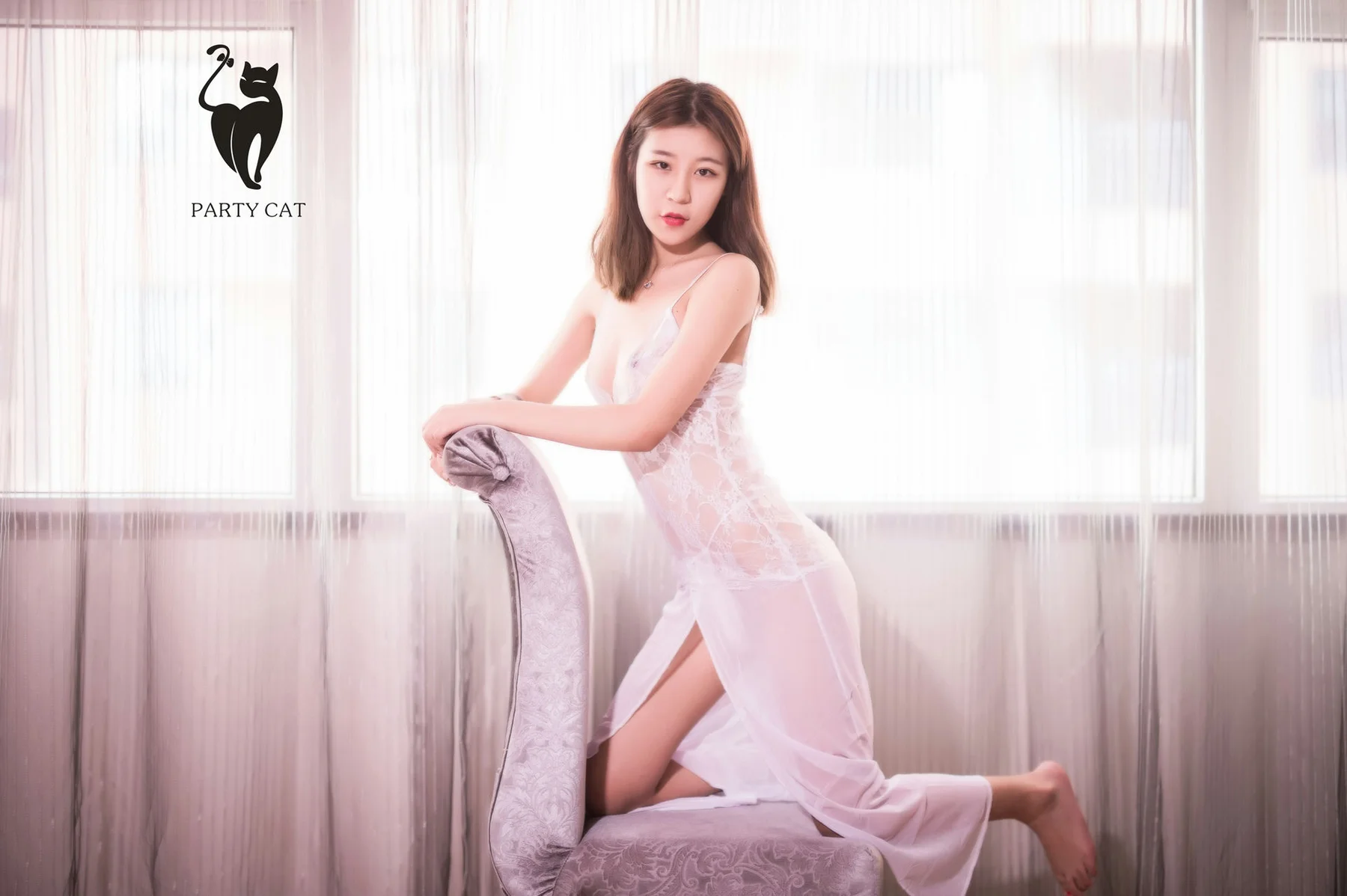 PartyCat 轰趴猫 No.026 Modo 清纯美女透视纱裙 - 12