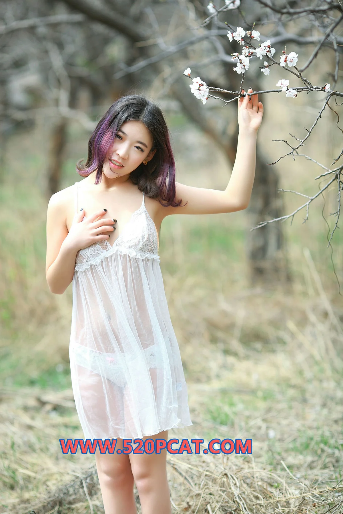 PartyCat 轰趴猫 No.135  Modo 白裙美女野外美拍 - 26