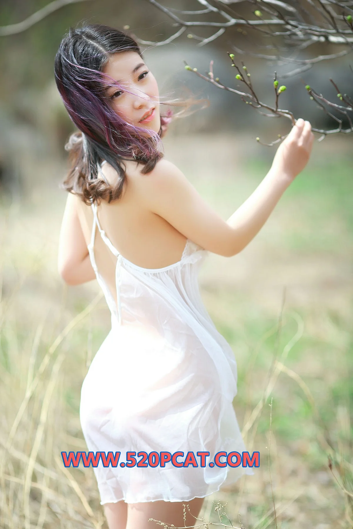 PartyCat 轰趴猫 No.135  Modo 白裙美女野外美拍 - 27