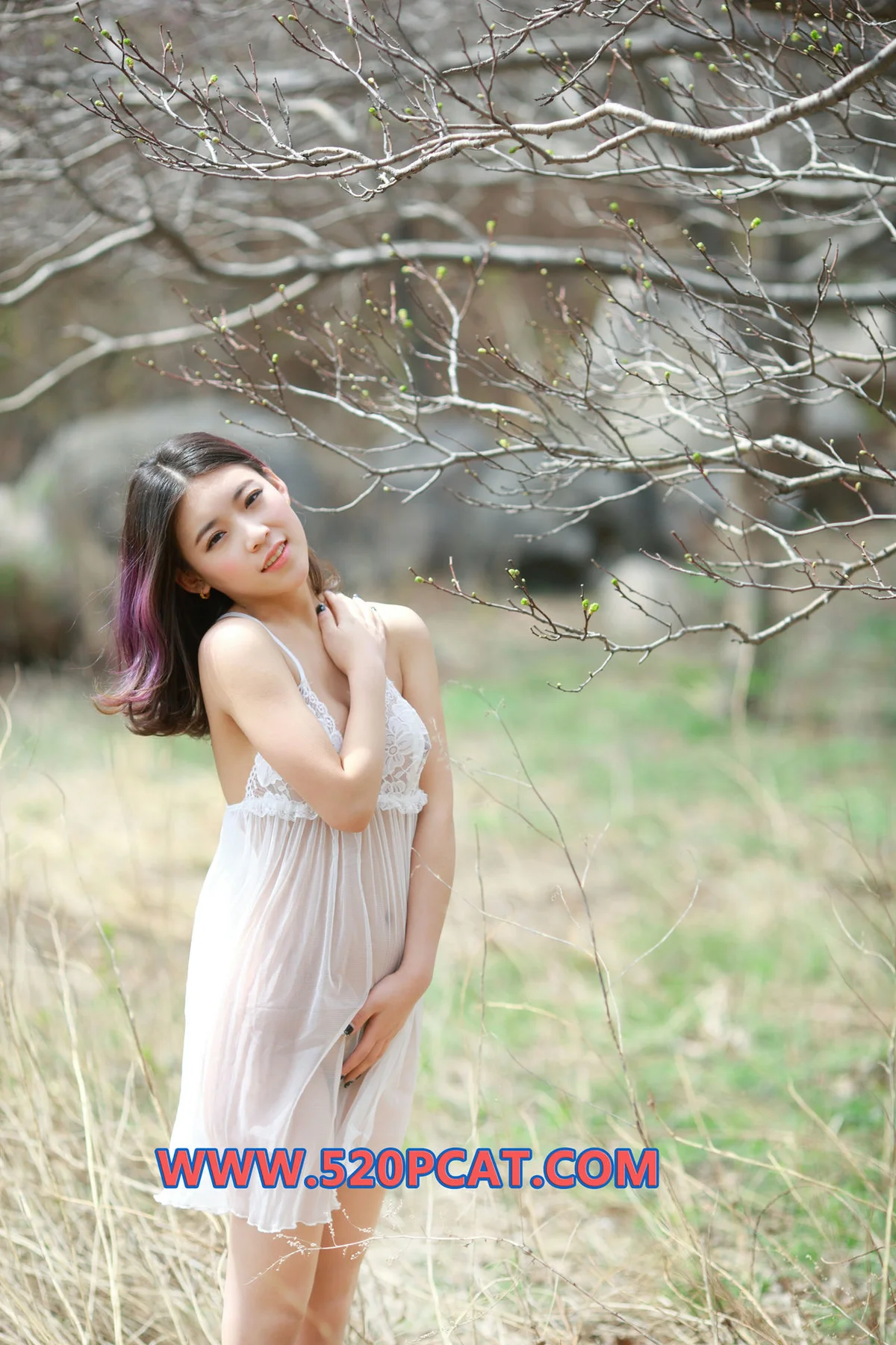 PartyCat 轰趴猫 No.135  Modo 白裙美女野外美拍 - 30