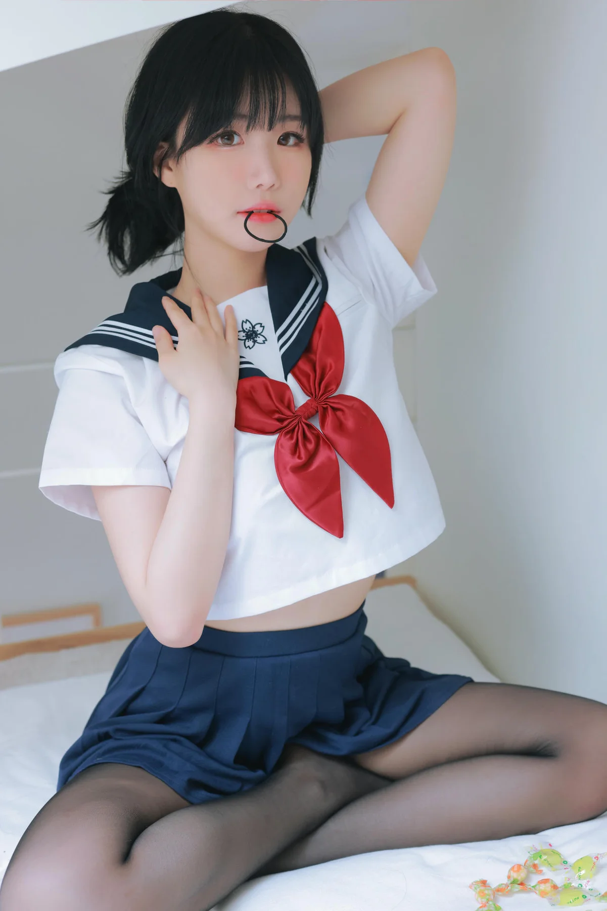 Patreon No.009  Addielyn黑丝jk制服写真 - 49