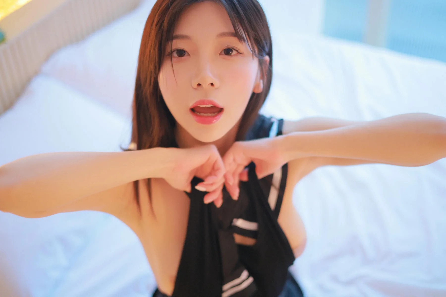 Patreon No.036  leeesovely李素英黑色制服乳贴爆乳 - 42
