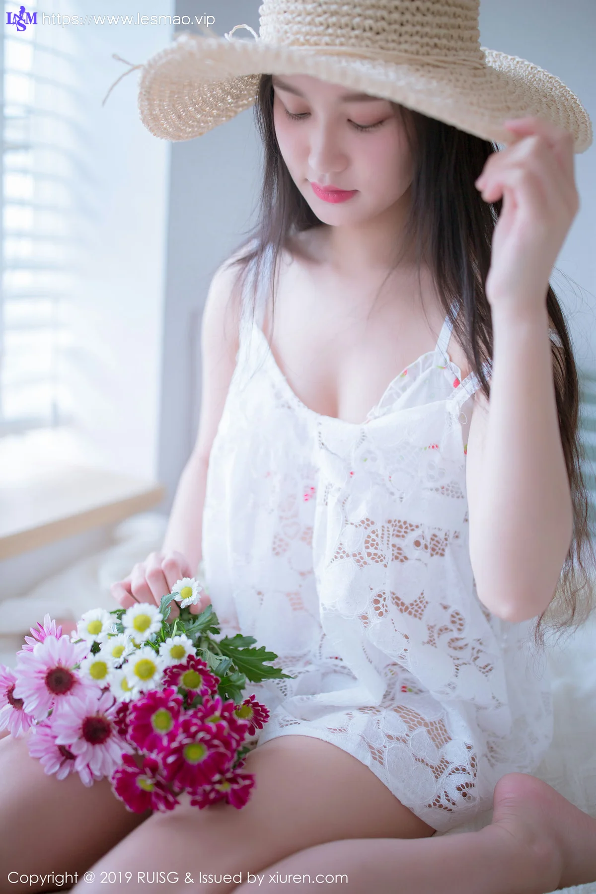 RUISG 瑞丝馆 Vol.068 Modo 深紫lulie 清甜可人草帽少女 - 15