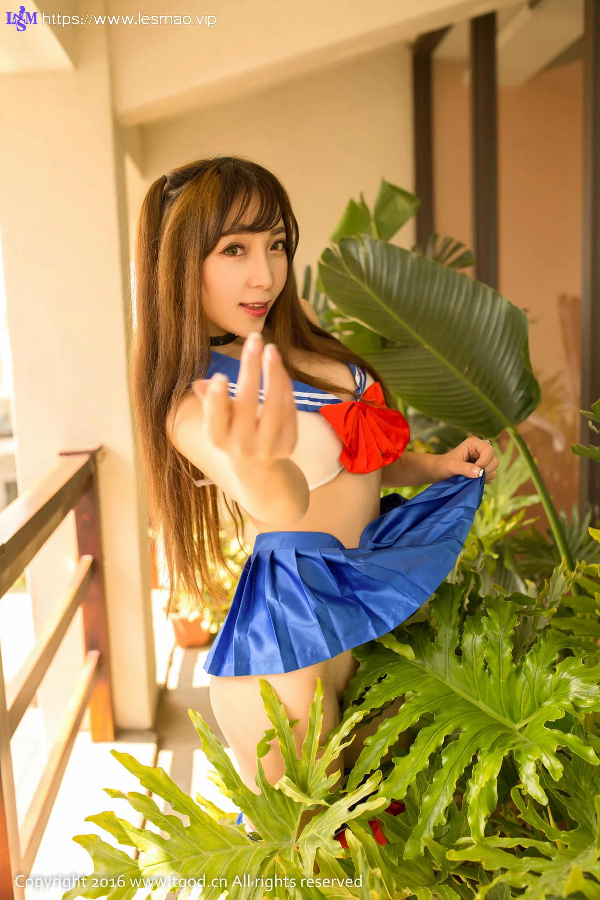 TGOD 推女神 歆小兔chobits大理旅拍二！吃货制服 - 15