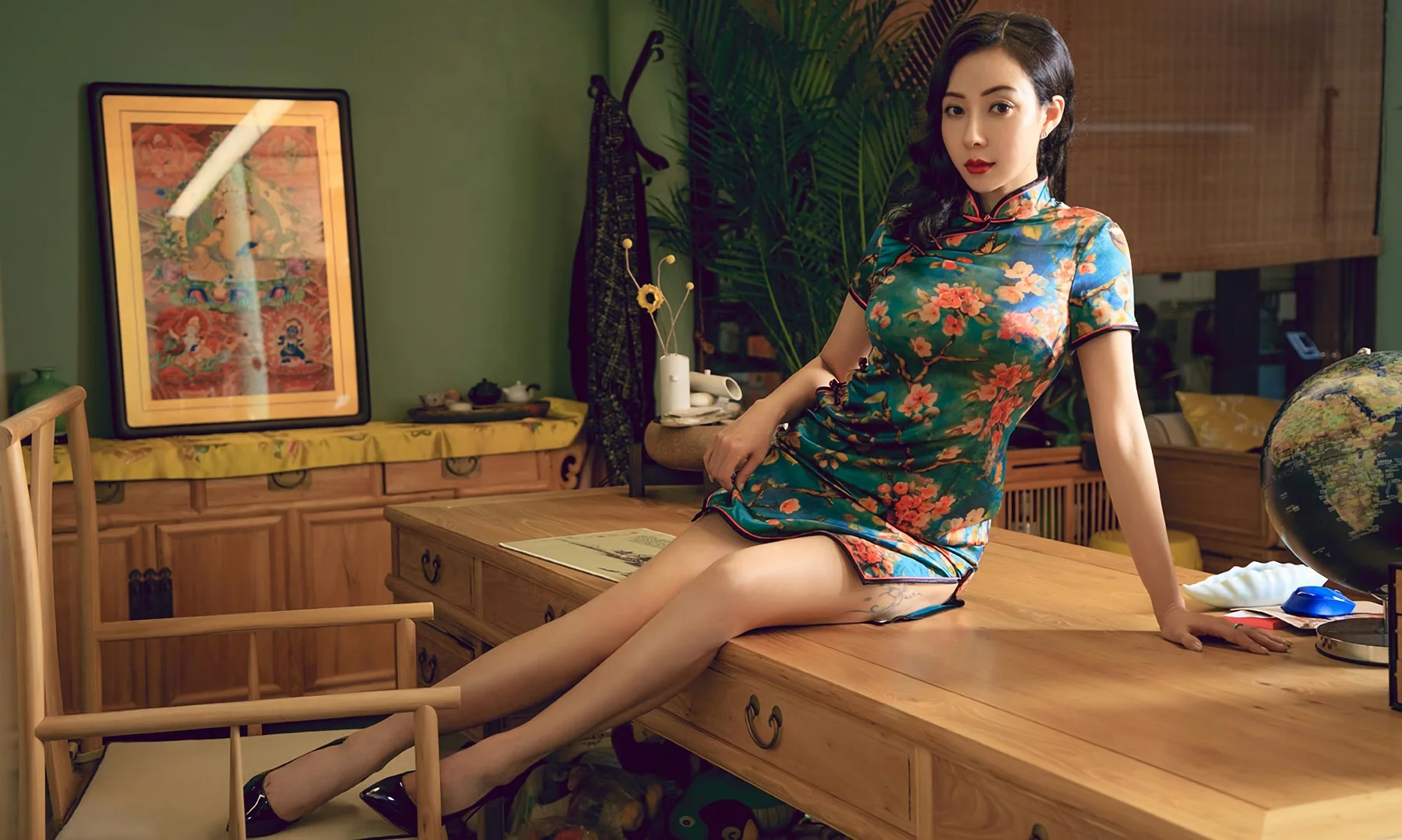 UGirls 爱尤物 No.1603 果儿victoria 风韵旗袍 - 35