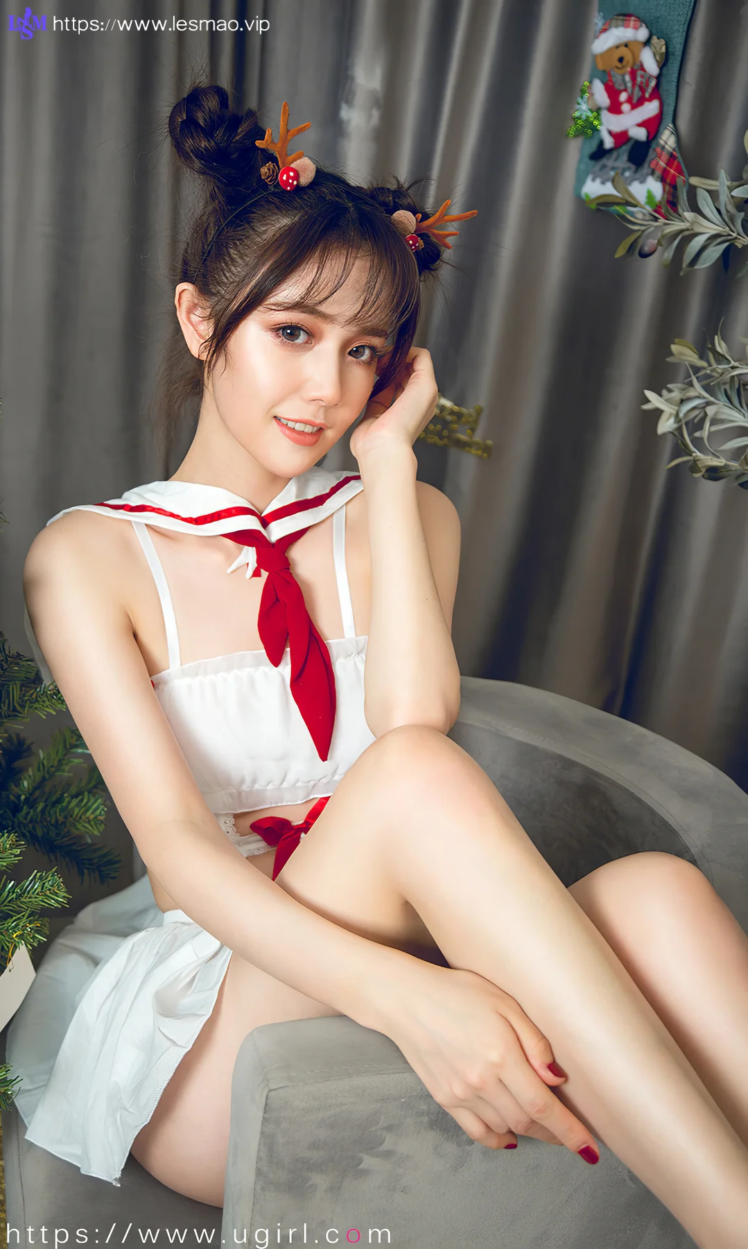 UGirls 爱尤物 No.1678  唐小糖 可爱圣诞美眉 - 33