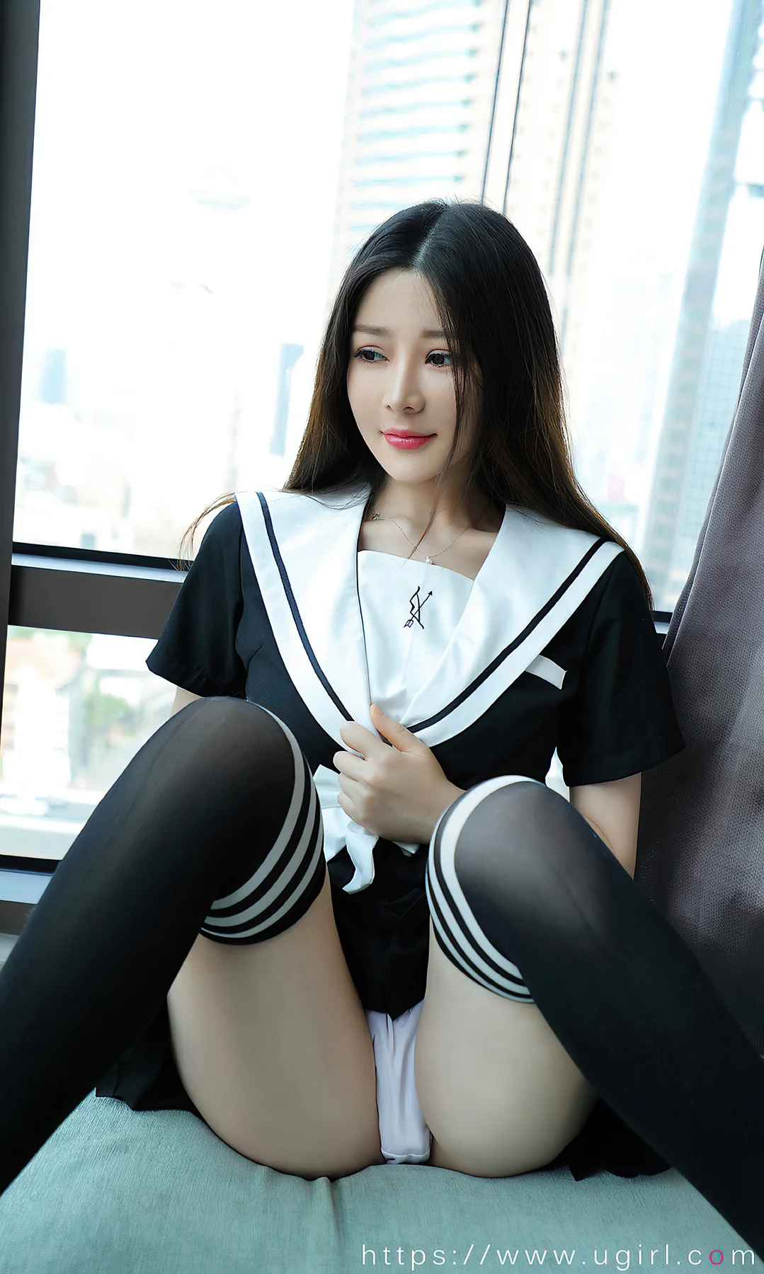 UGirls 爱尤物 No.1873 Zoe 羞羞的制服 清纯学妹 - 34