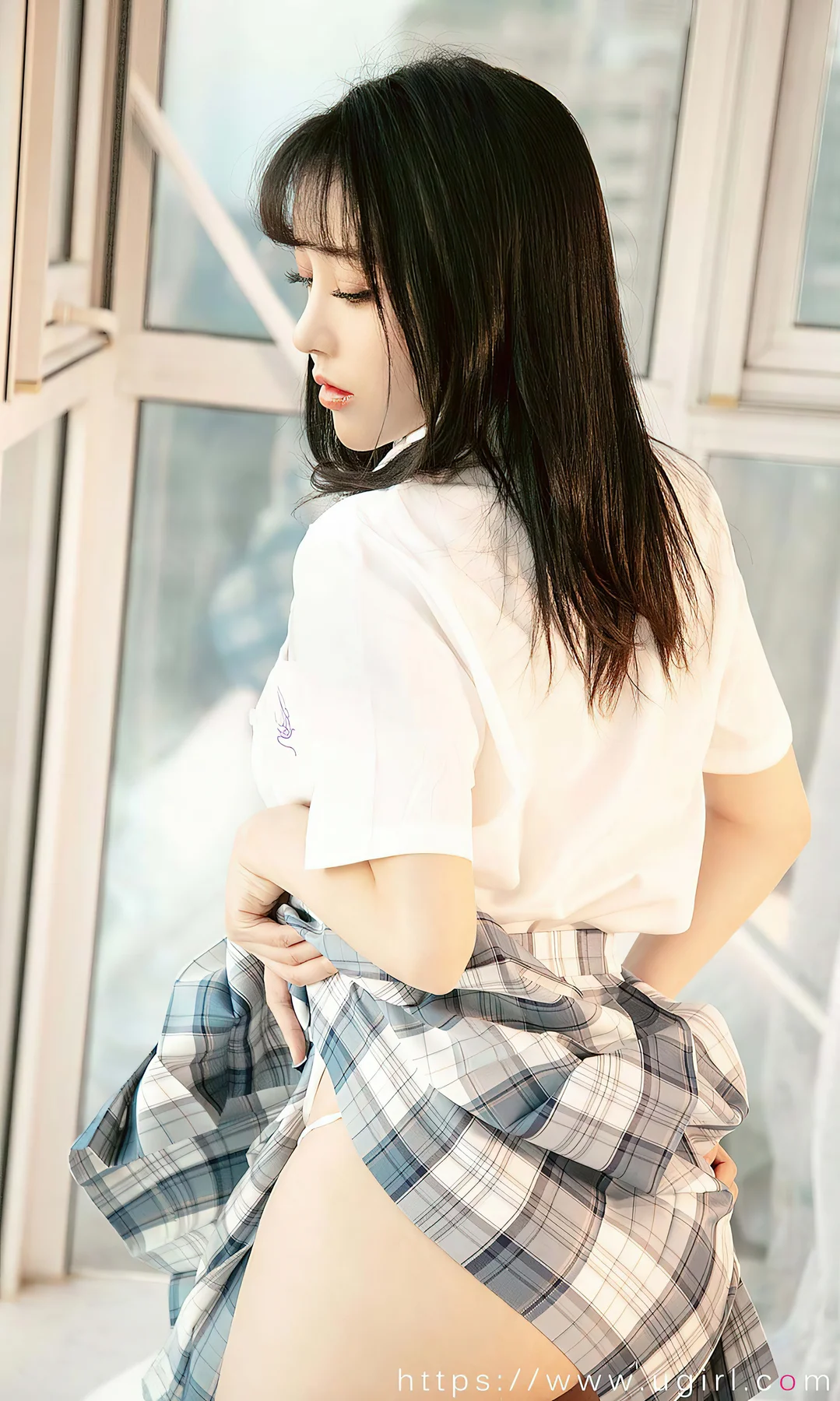 UGirls 爱尤物 No.1983 白亦 我怀念的 校服jk制服 - 27